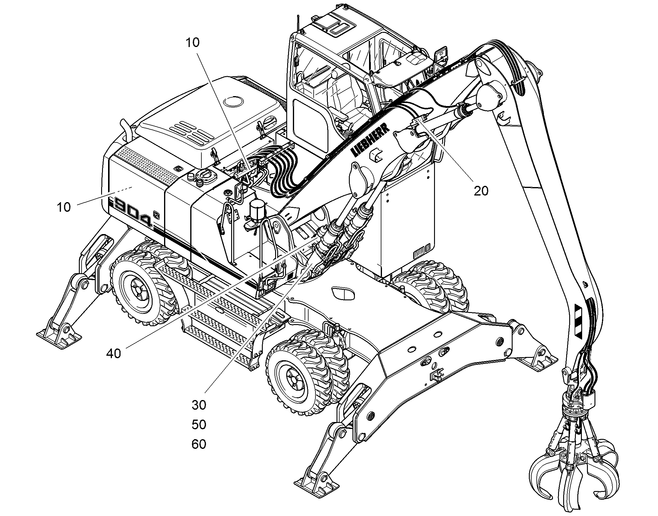 РЕКОНСТР.- ПОДЪЕМ.ЦИЛИНДР 9644673 LIEBHERR