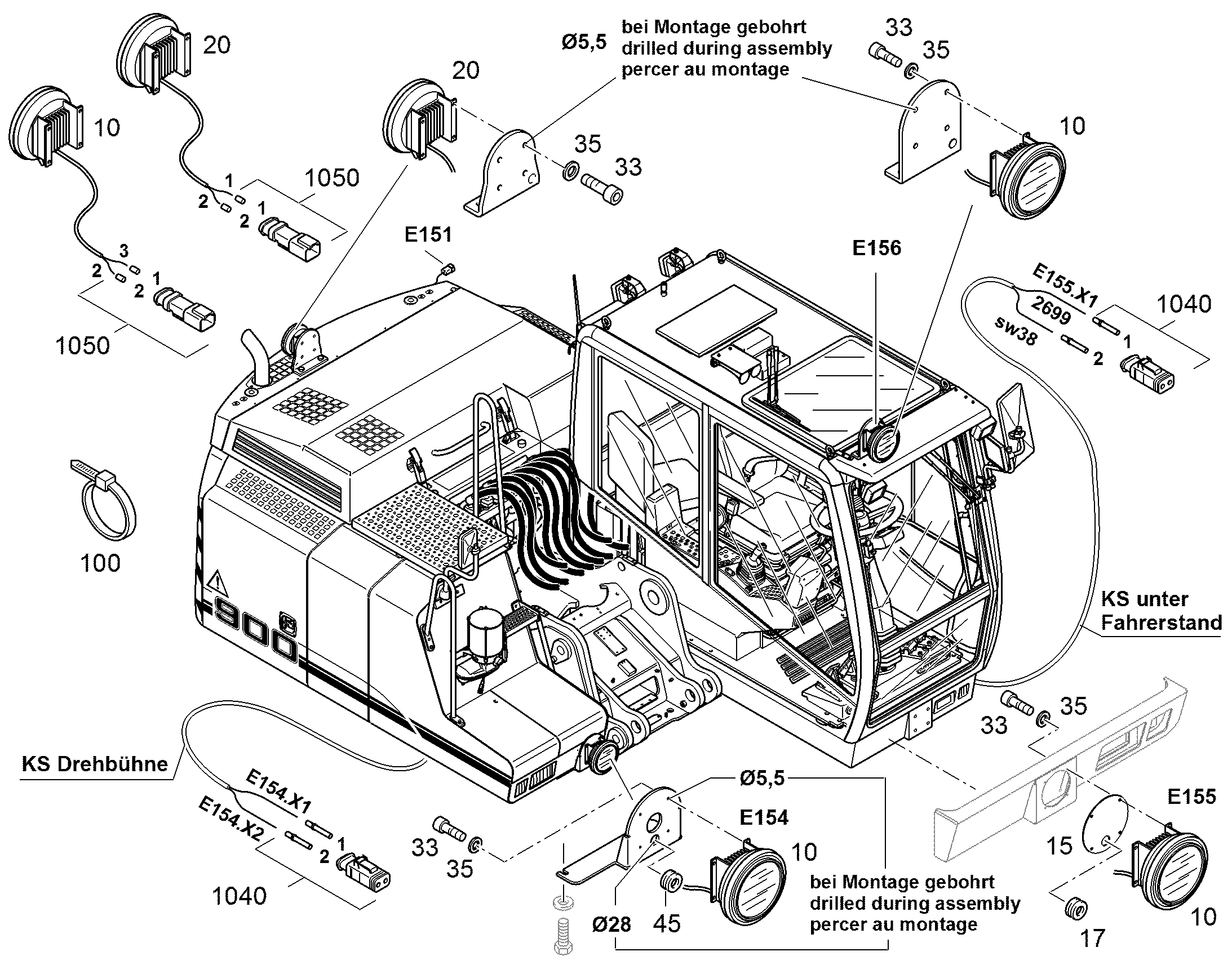 ЛАМПА СИГНАЛЬНАЯ 11068054 LIEBHERR