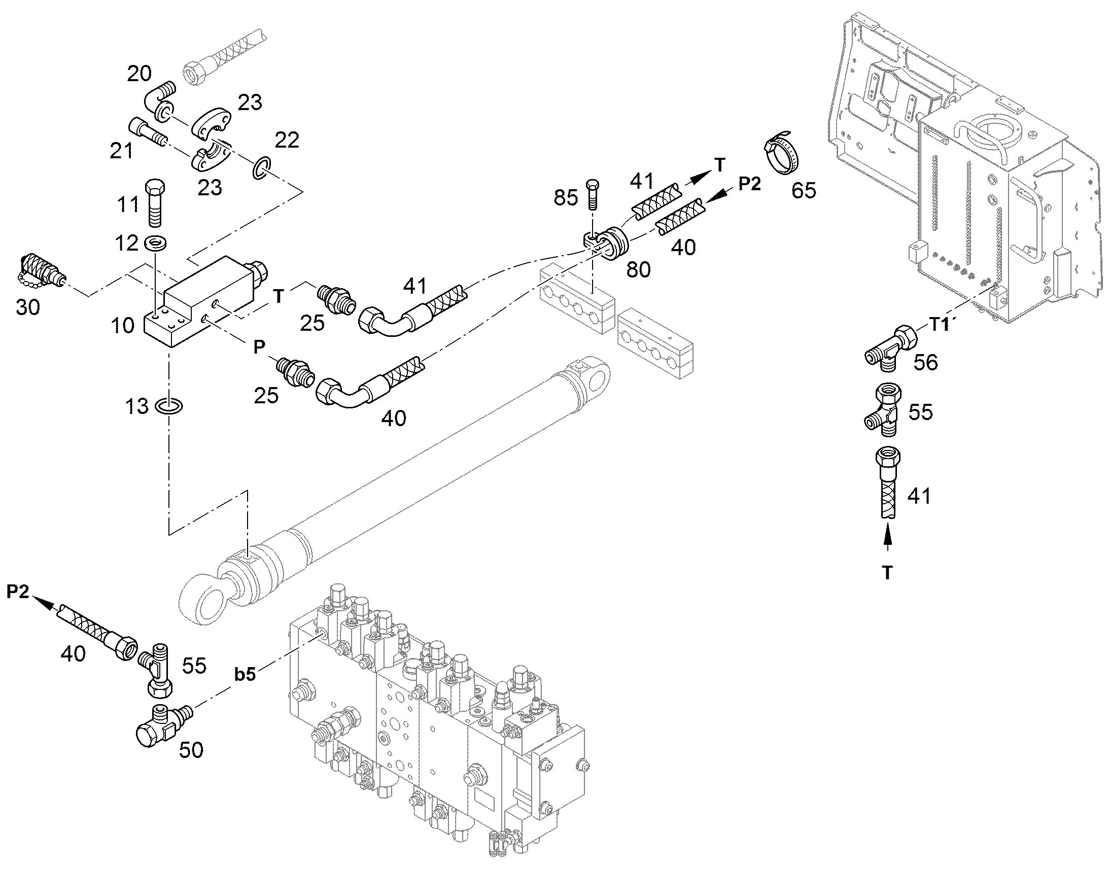 ШЛАНГ УПРАВЛЕНИЯ 8X9000 7029333 LIEBHERR