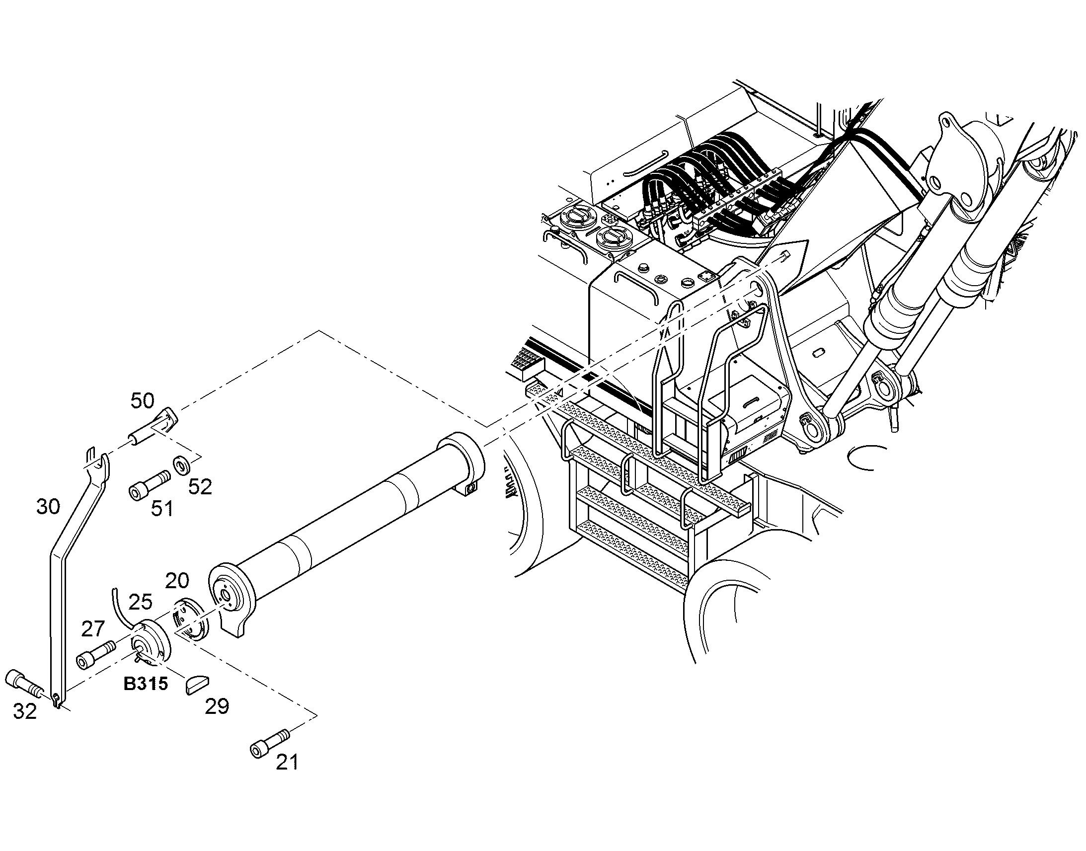 БОЛТ С ЦИЛИНДР. ГОЛОВК. DIN 7984 M8X30 10.9 7409077 LIEBHERR