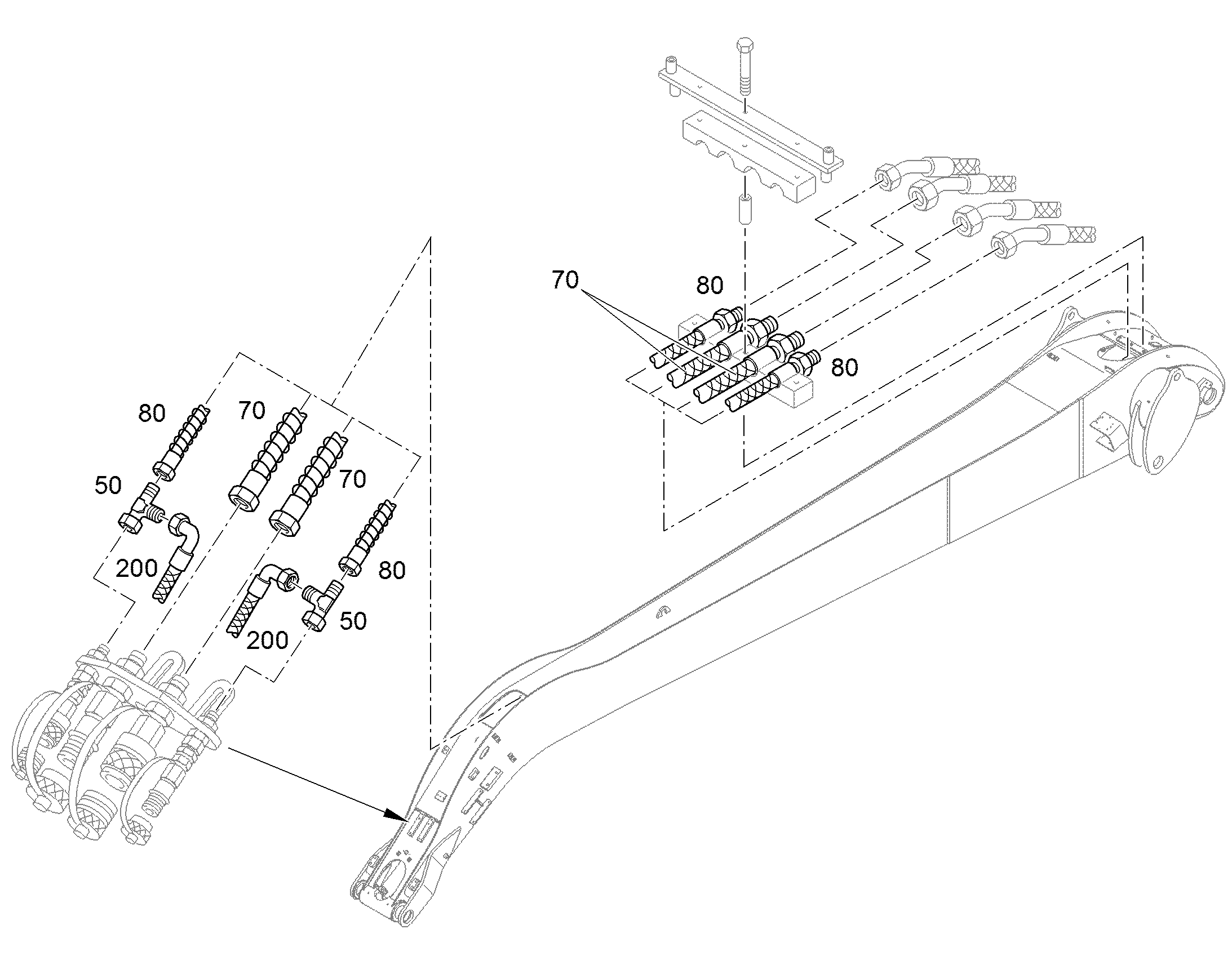 ШЛАНГ 12X3370 10028170 LIEBHERR