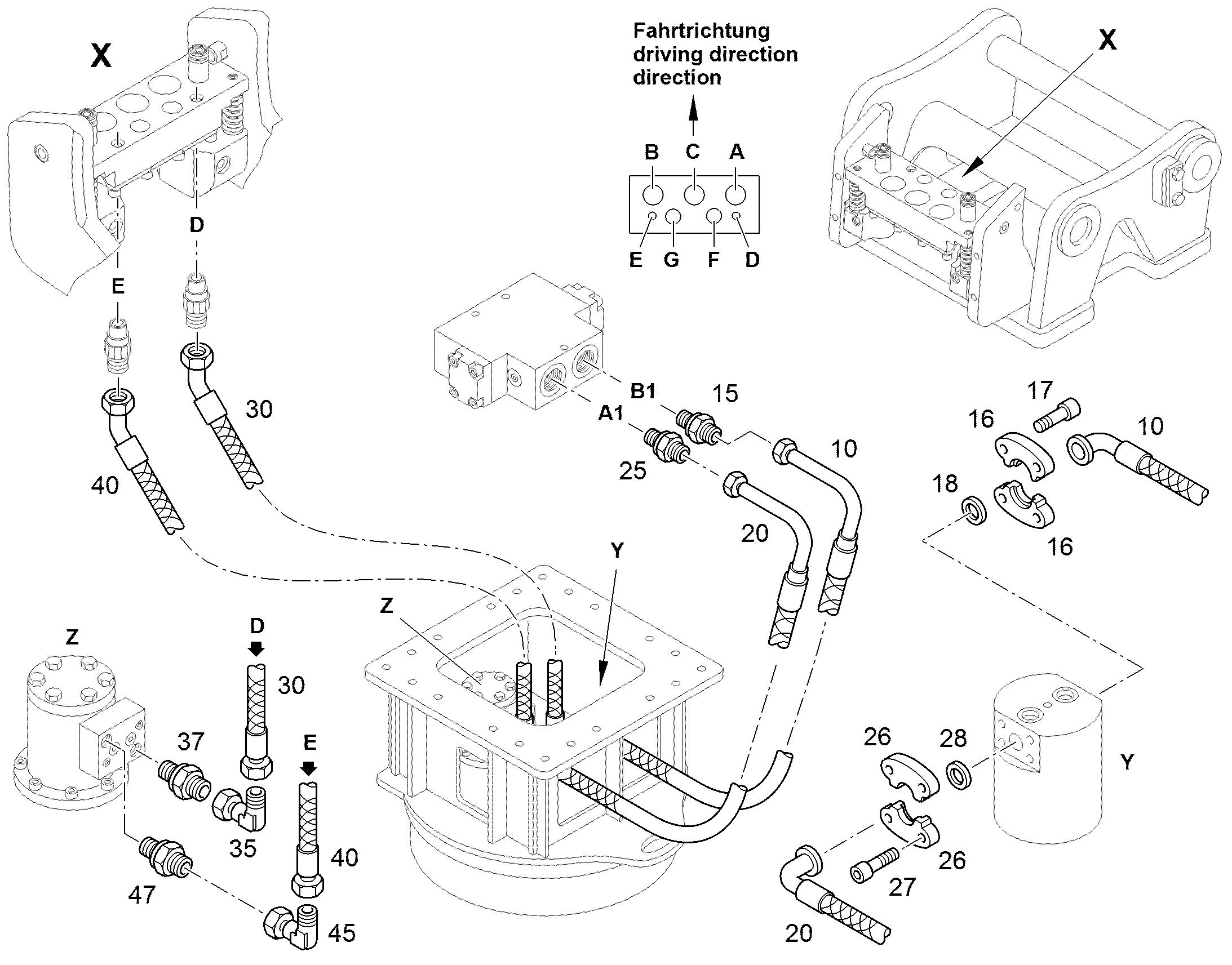 ШЛАНГ 25X570 11114970 LIEBHERR