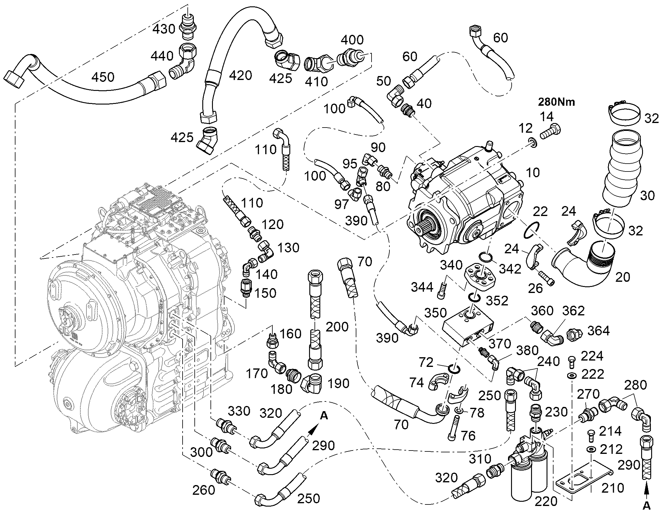 ФИТИНГИ ШЛАНГОВЫЕ DN90 11170115 LIEBHERR