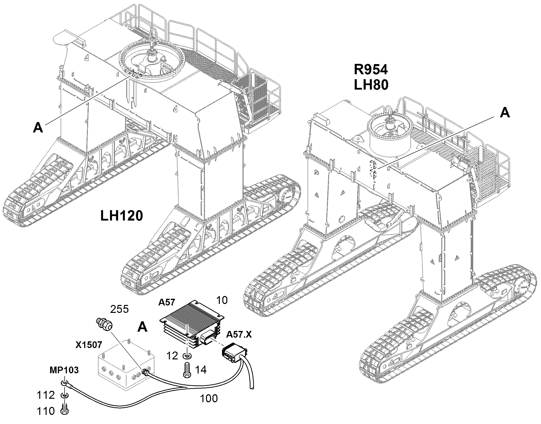 СХЕМА КОММУТАЦИОННАЯ 94028865 LIEBHERR