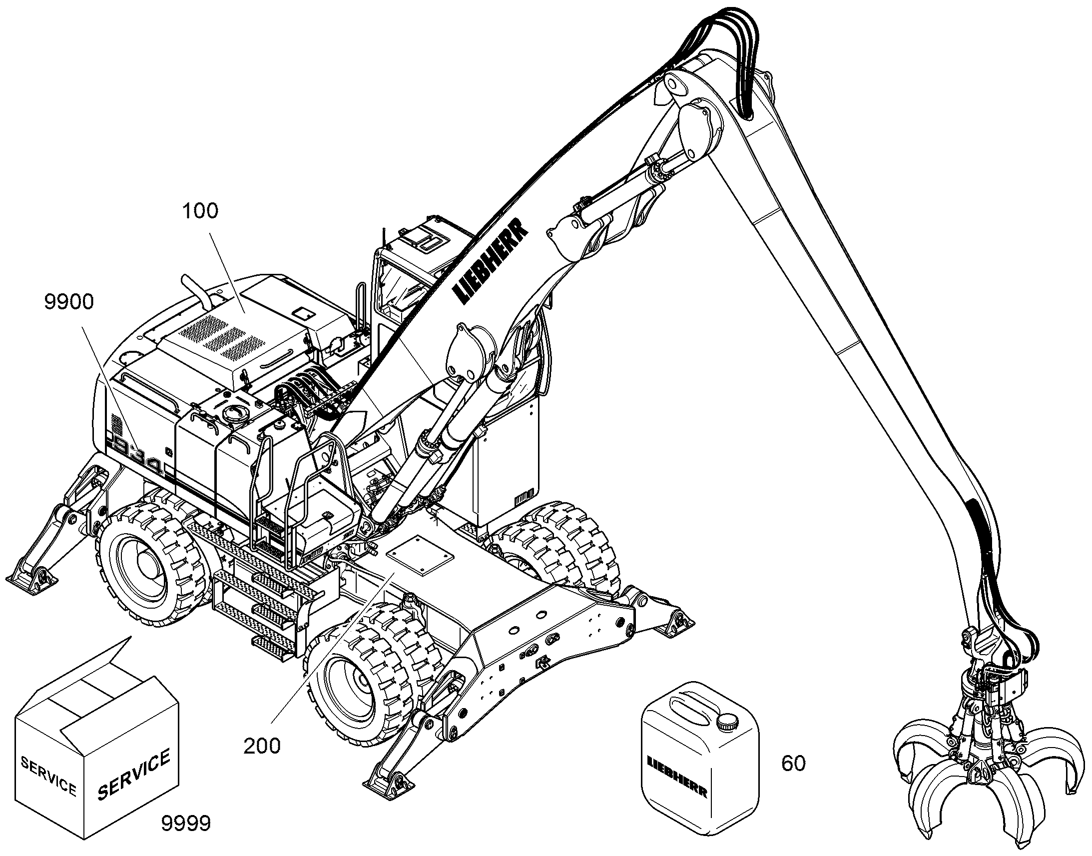 СМАЗ.МАТЕРИАЛЫ, ЗАВОД.ЗАЛИВКА 9624910 LIEBHERR
