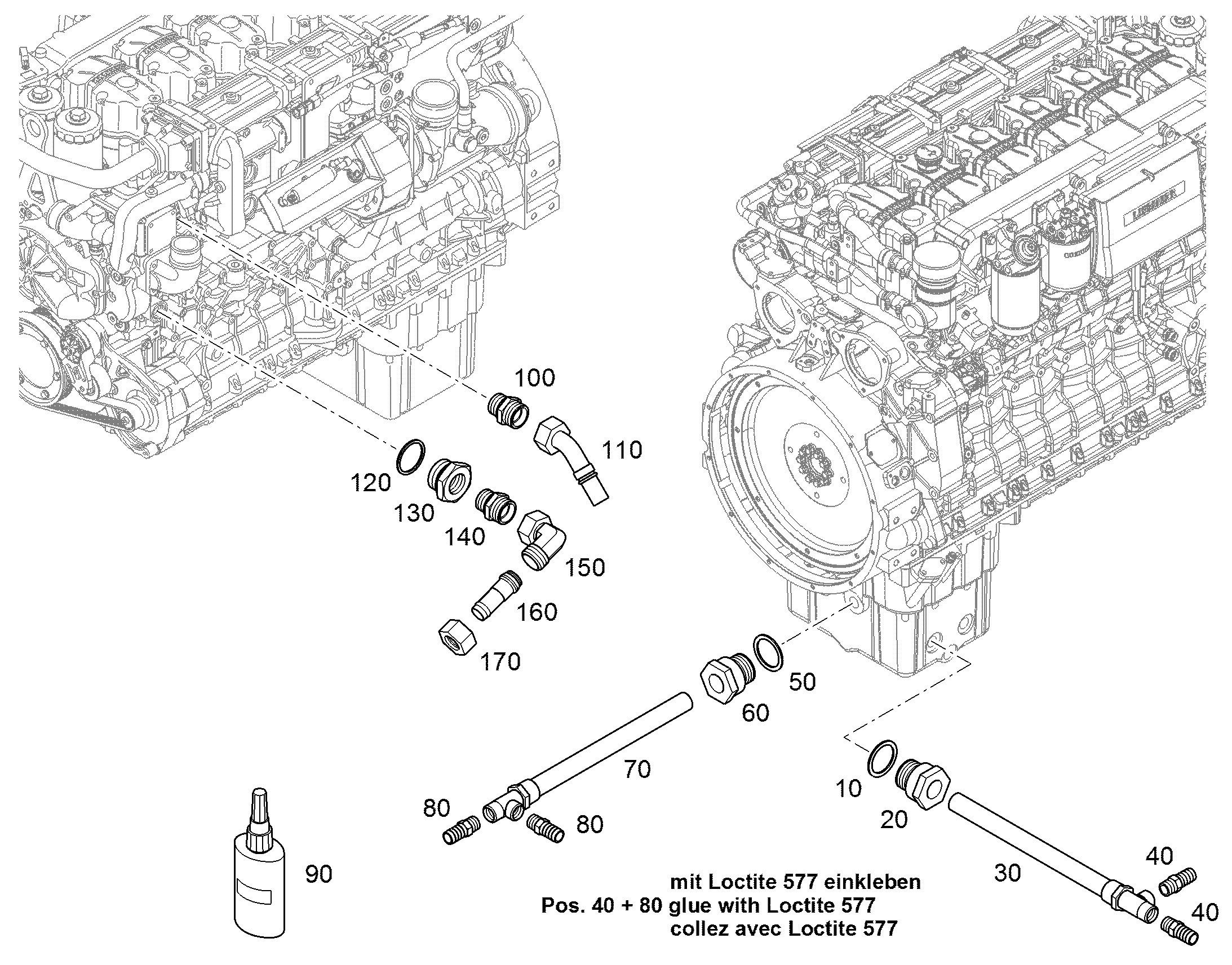 НИППЕЛЬ ШЛАНГОВЫЙ 10309970 LIEBHERR