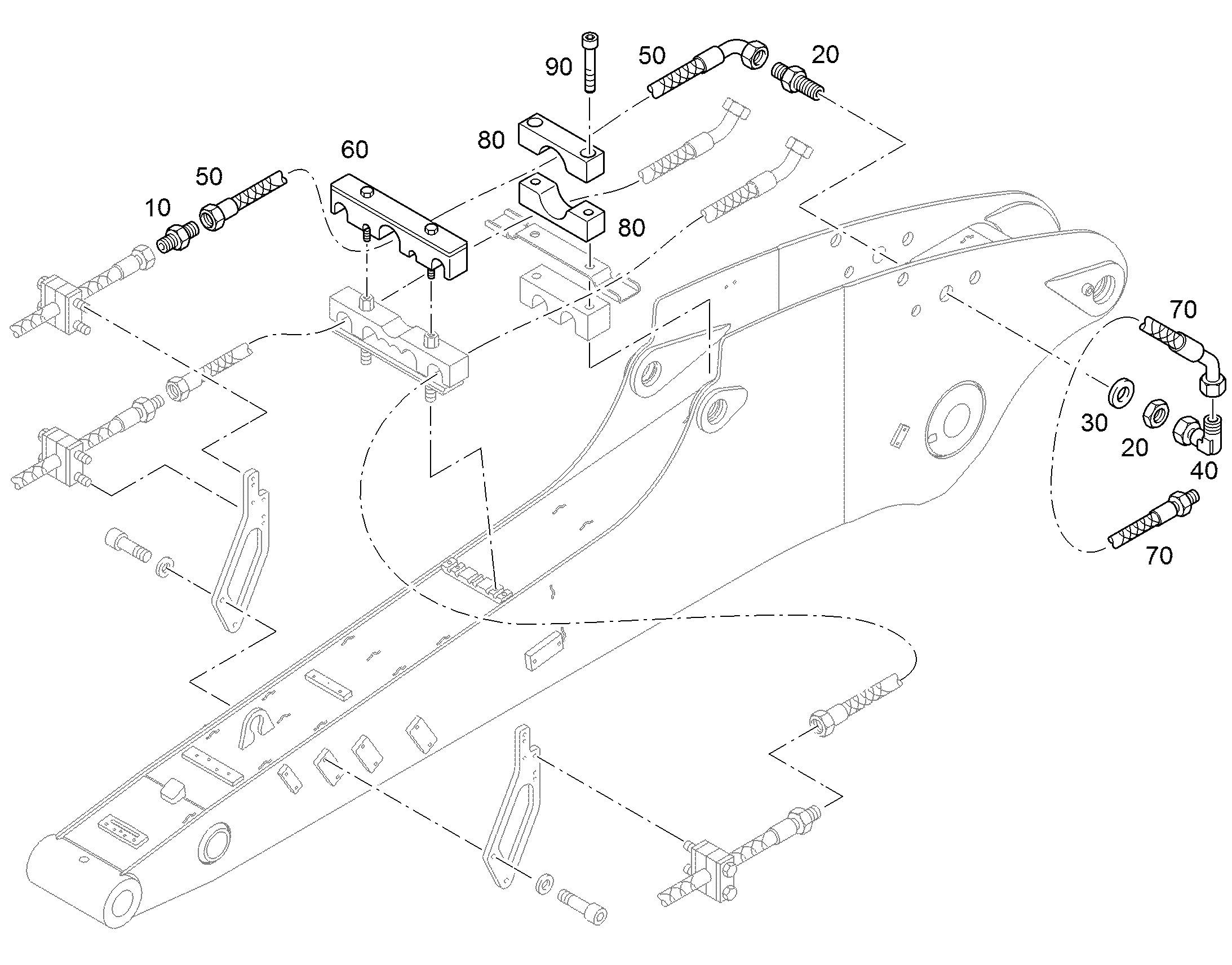 ШЛАНГ 32X2030 10332735 LIEBHERR