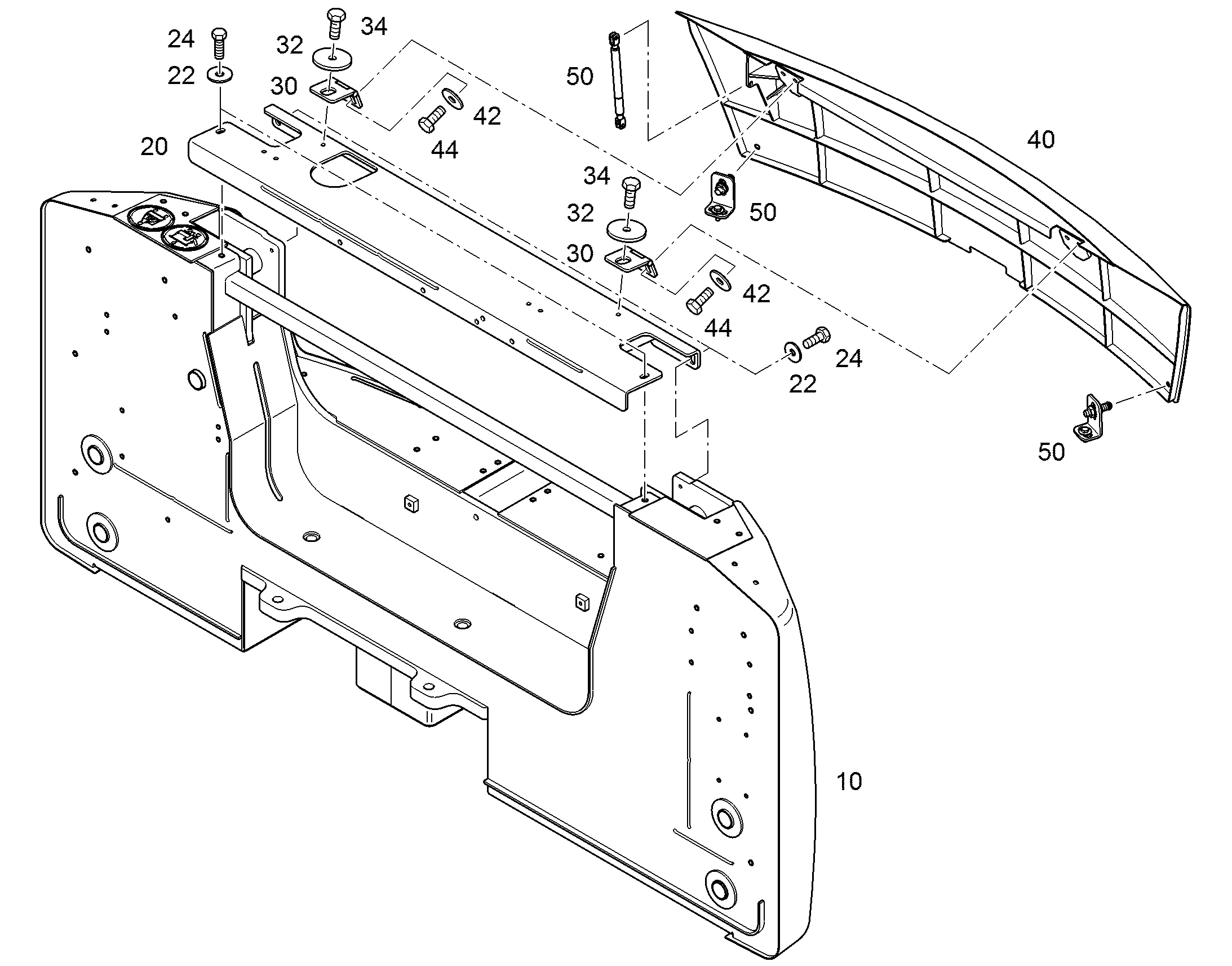 МОНТАЖНЫЕ ЧАСТИ БАЛЛАСТА 94053572 LIEBHERR