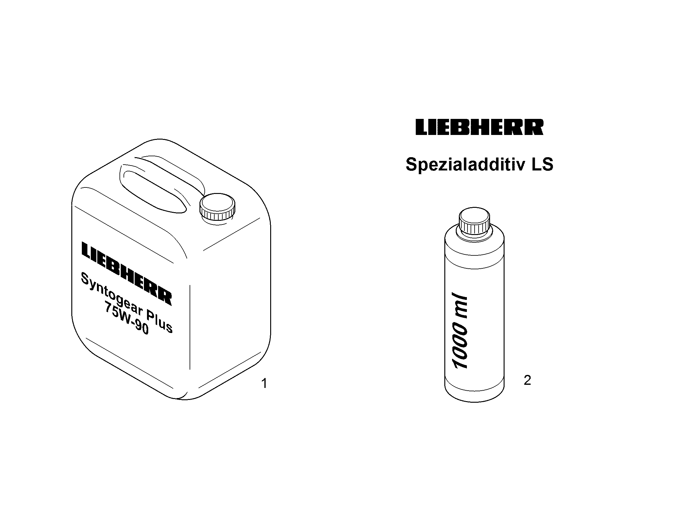 СПЕЦИАЛЬНАЯ СИСТЕМА УПРАВЛЕНИЯ LIEBHERR/1 l/FLASCHE 12206032 LIEBHERR