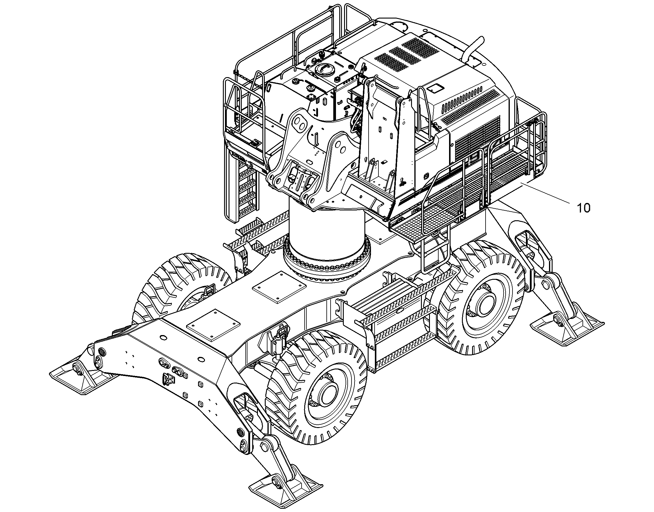 ПЛАТФОРМА - ПОВ. ПЛАТФОРМА 94048189 LIEBHERR