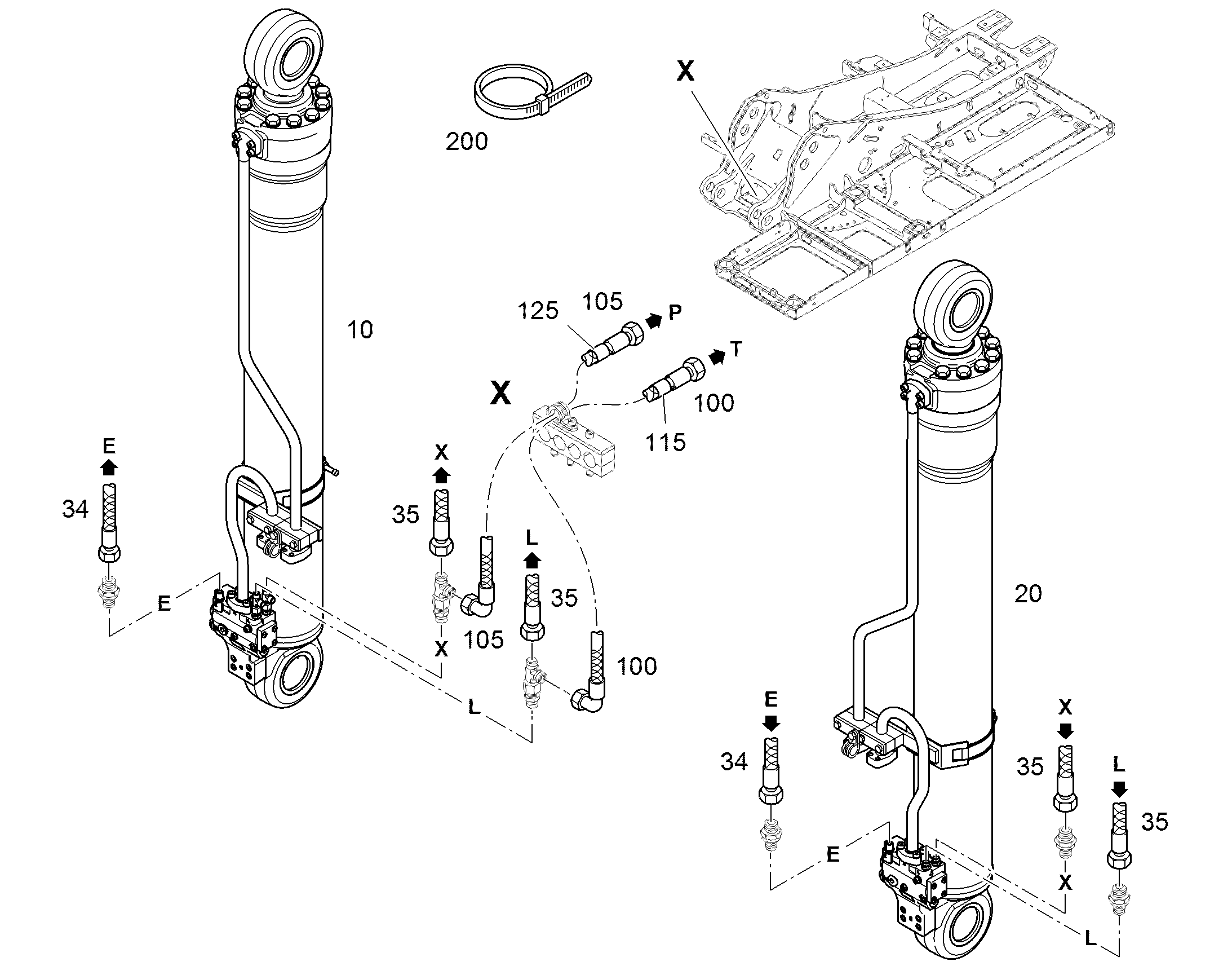 ПОДЪЕМНЫЙ ЦИЛИНДР СПРАВА 94047665 LIEBHERR
