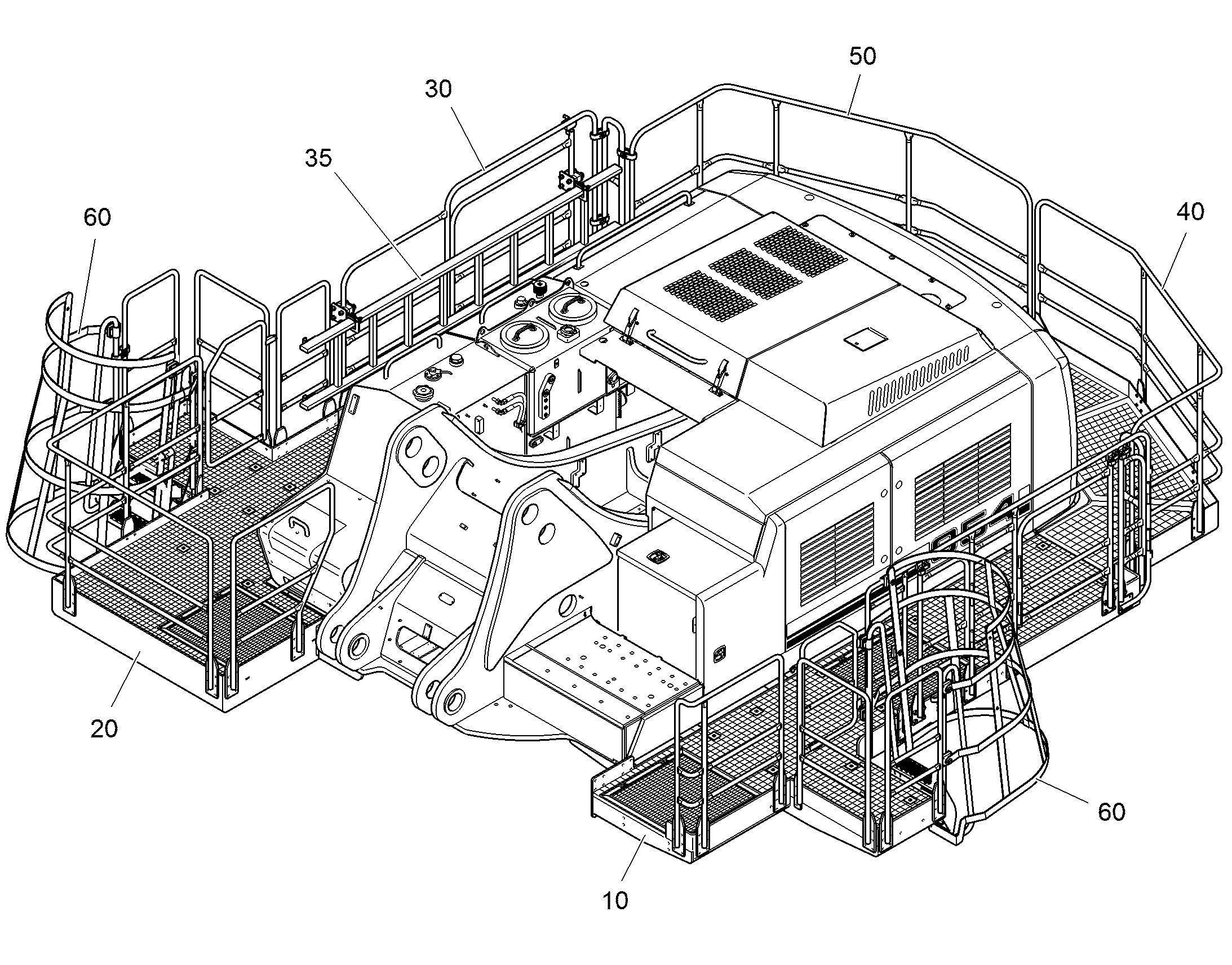 ПЛАТФОРМА ЗАДНЯЯ 94044327 LIEBHERR