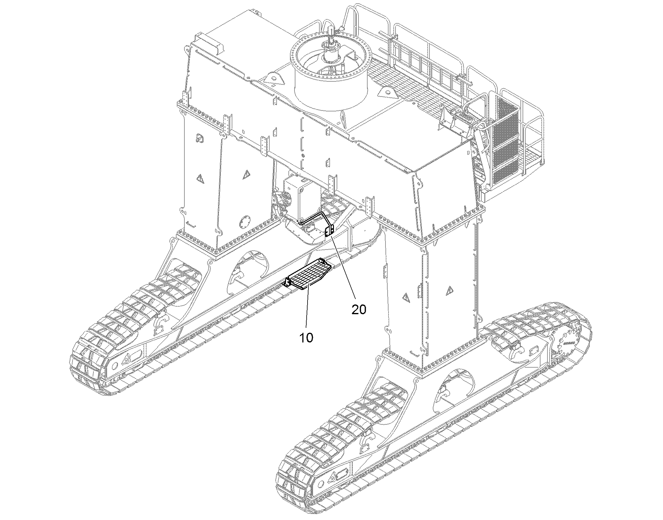 РУКОЯТКА В СБОРЕ 94047093 LIEBHERR