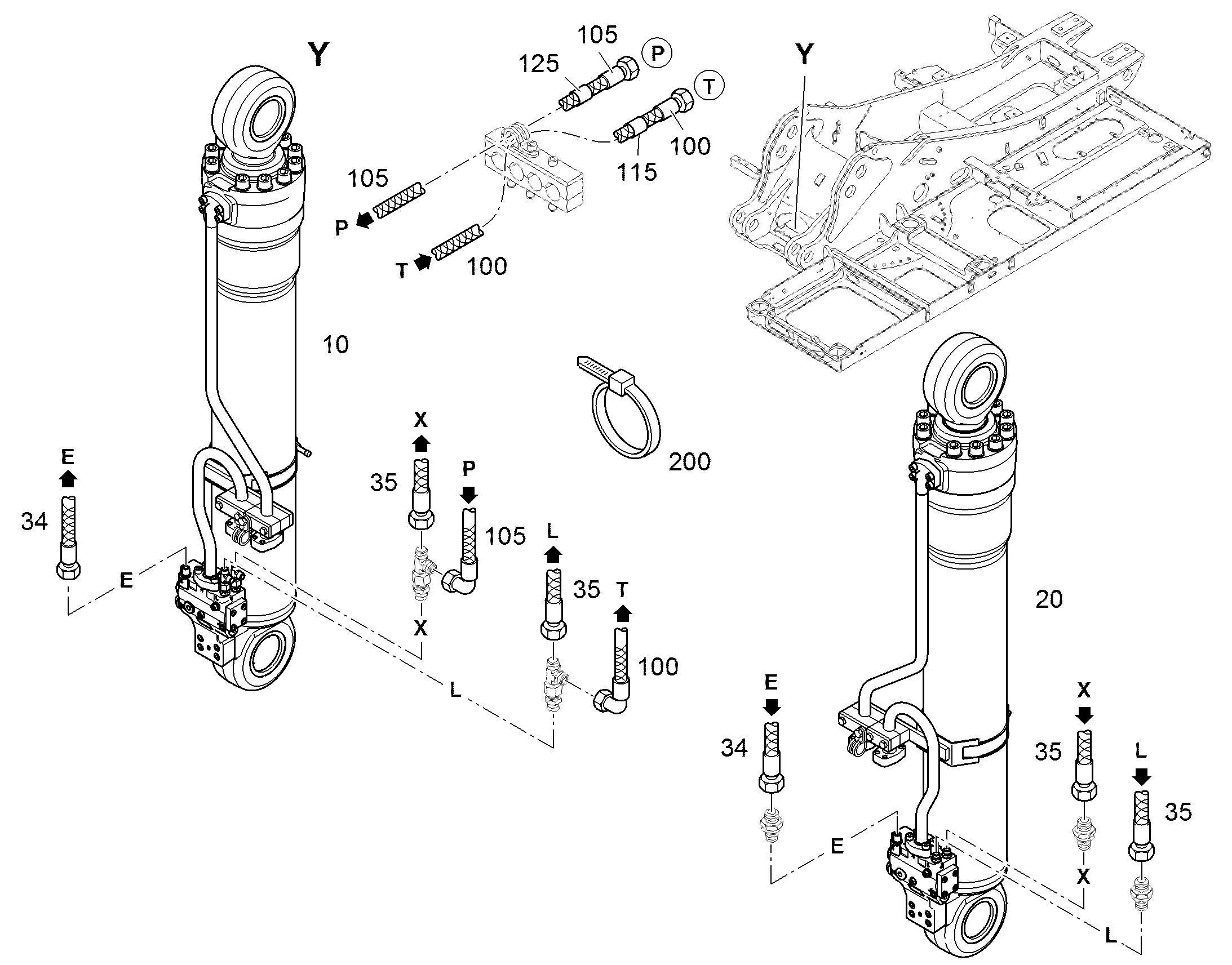 ПОДЪЕМНЫЙ ЦИЛИНДР СПРАВА 94036027 LIEBHERR