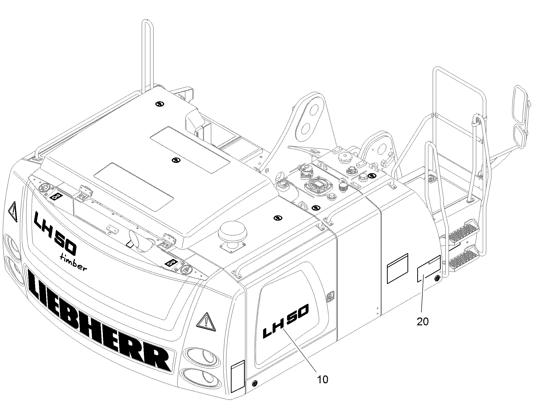 ТАБЛИЧКИ СРЕДНЯЯ ЧАСТЬ 94049217 LIEBHERR