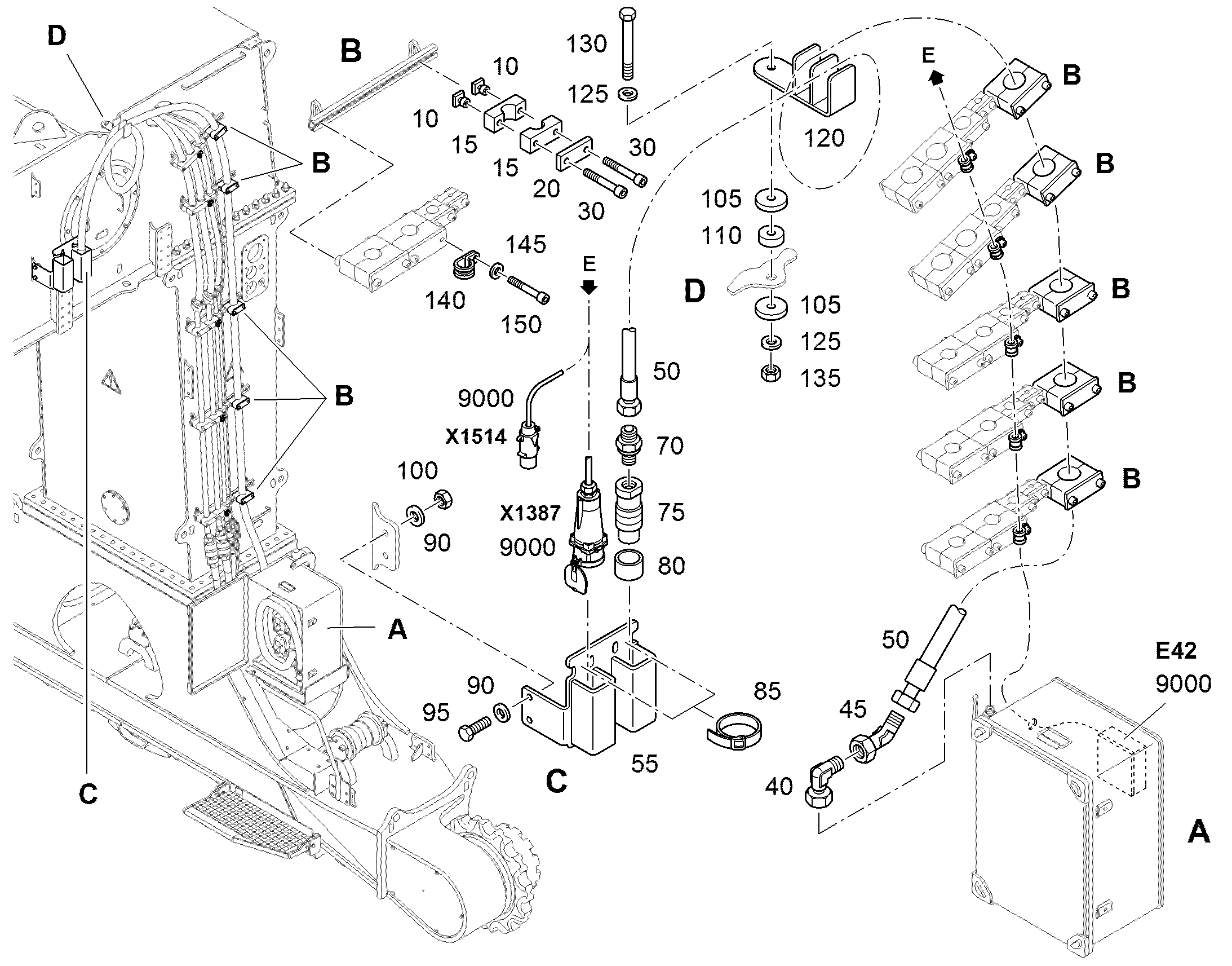 КОЛОДКА 17/55X15 94046306 LIEBHERR