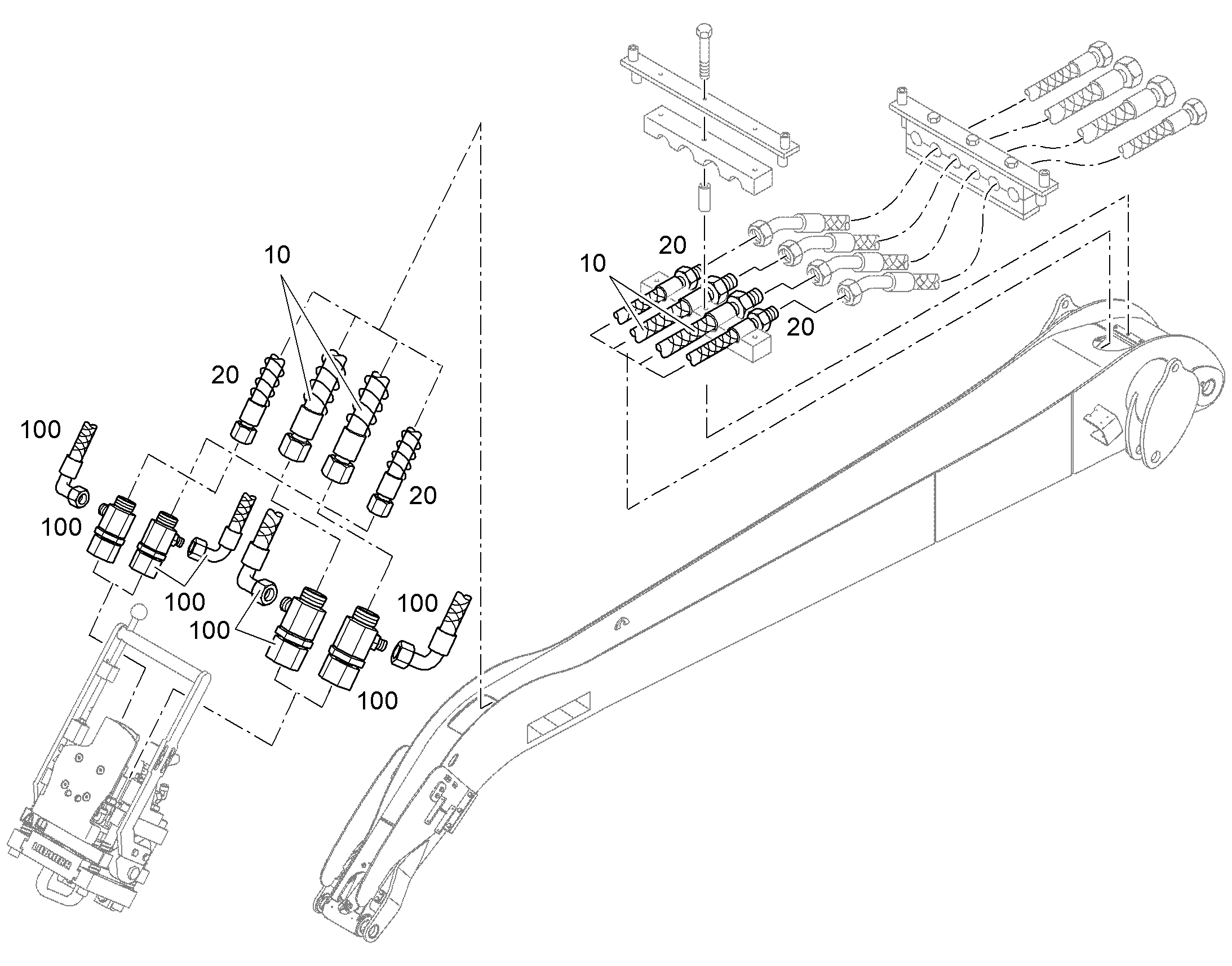 ШЛАНГ 25X4850 11492207 LIEBHERR