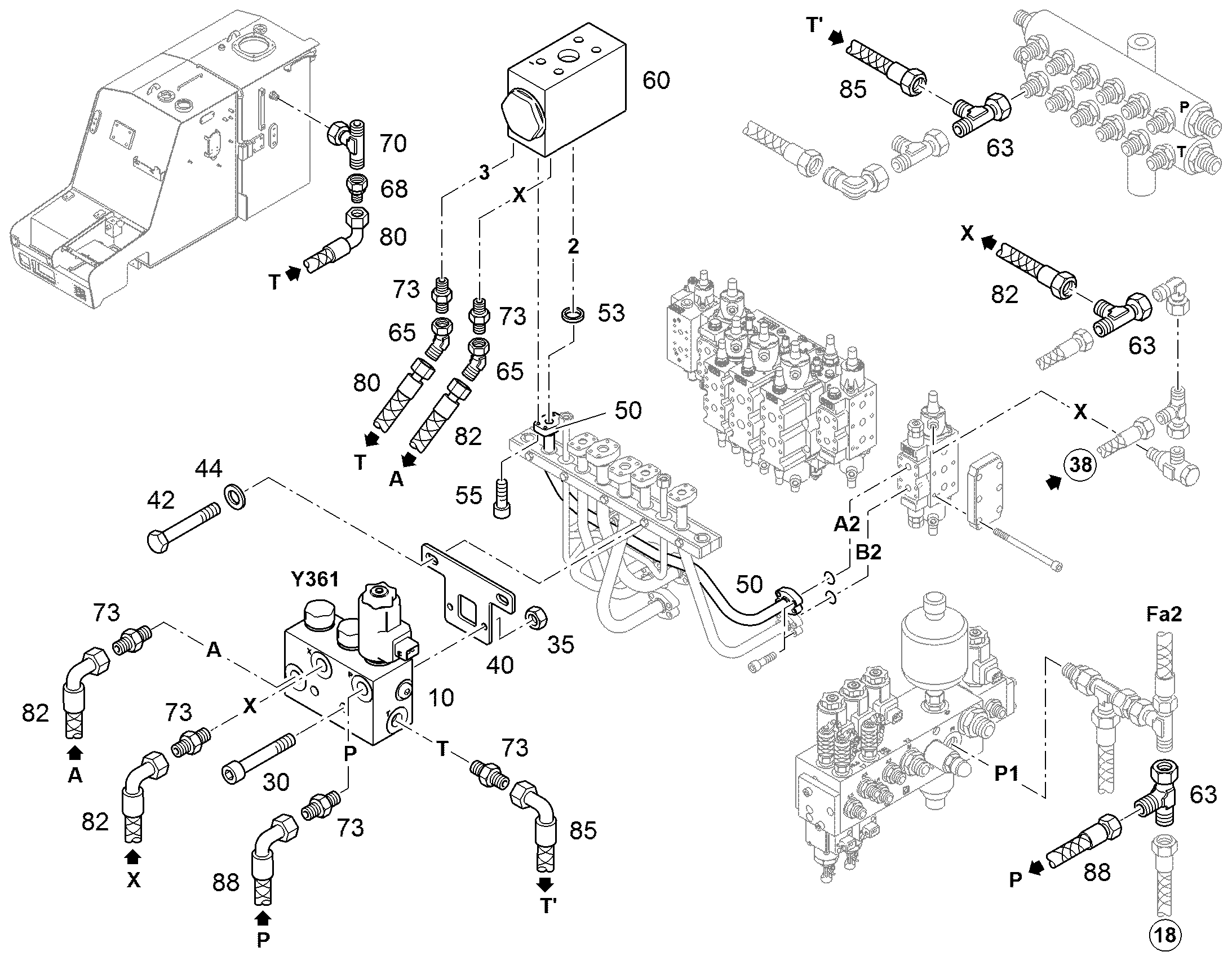 ТРУБОПРОВОД НАПОРНЫЙ 25X3,5 94045462 LIEBHERR