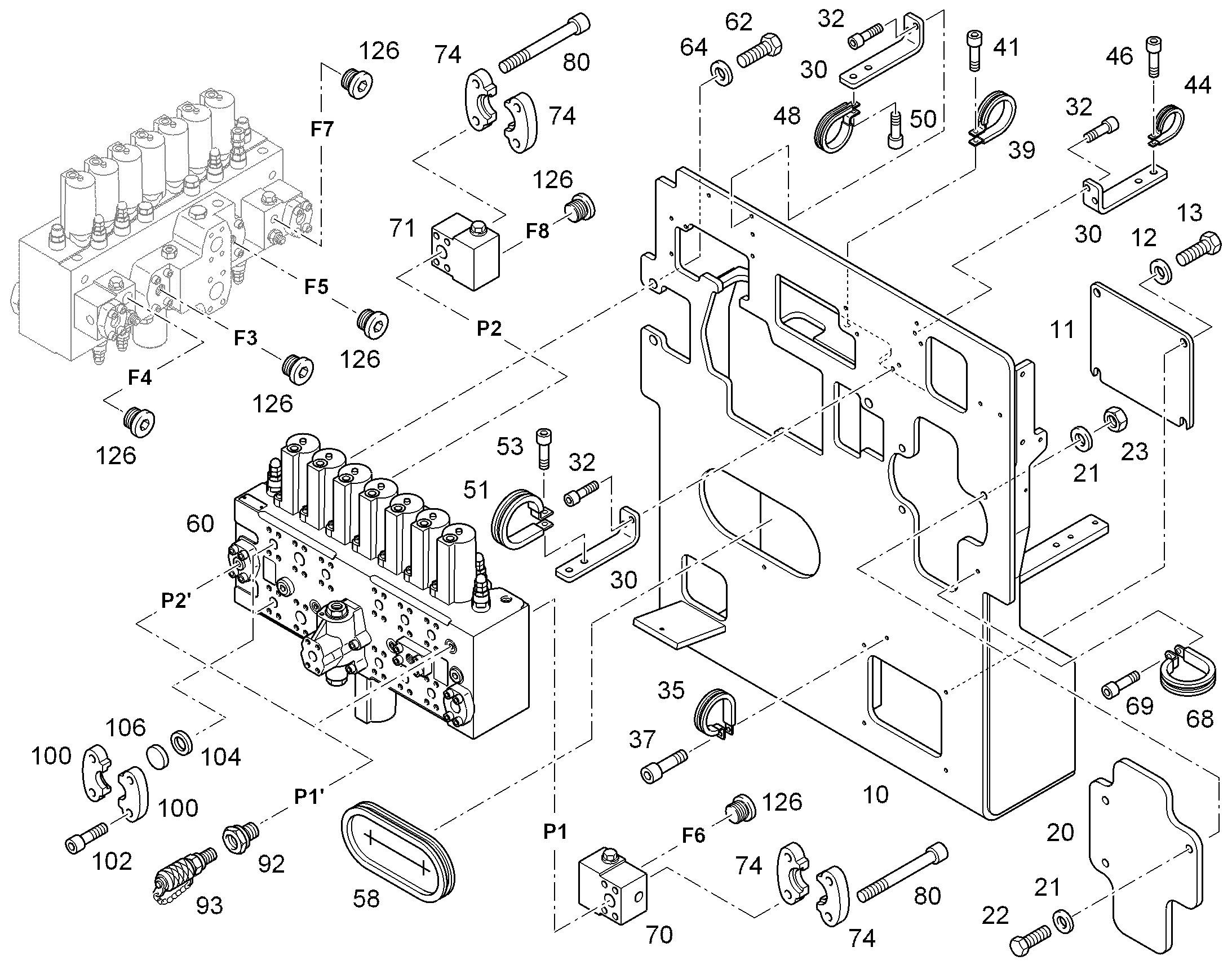 БЛОК УПРАВЛЕНИЯ 10427943 LIEBHERR