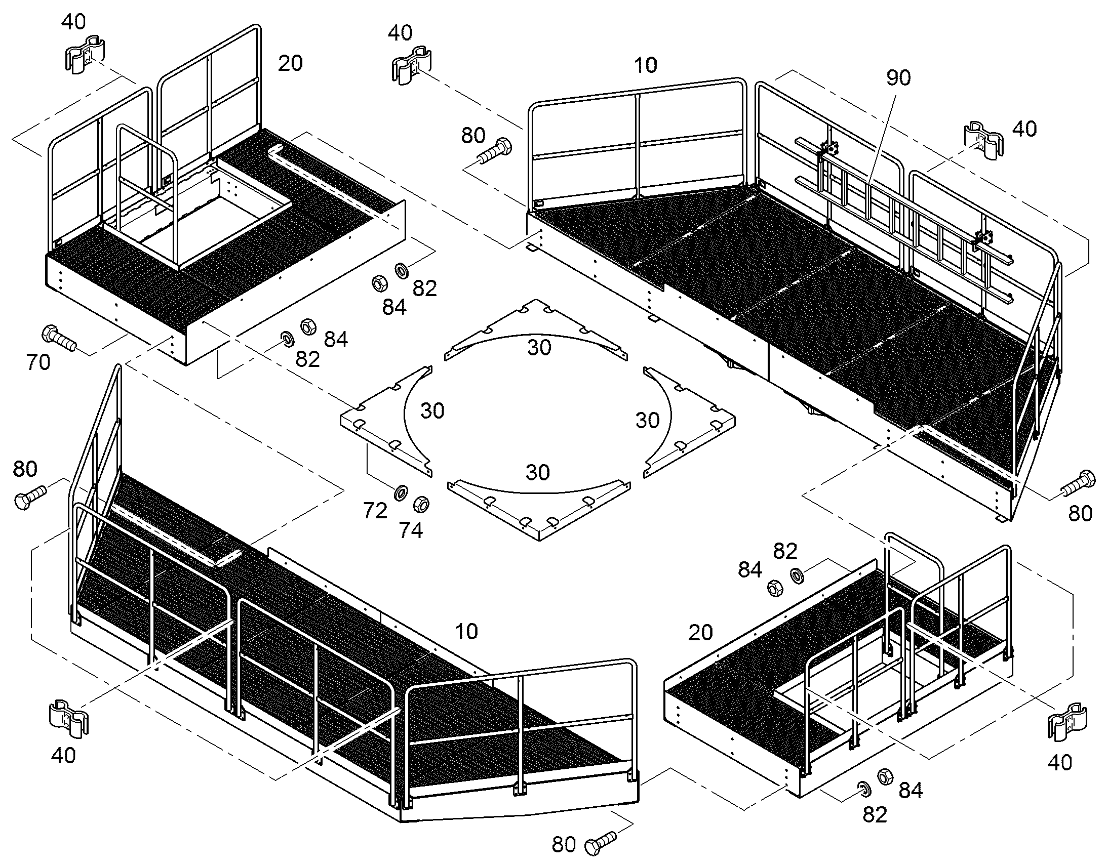 ПЛАТФОРМА 94043653 LIEBHERR