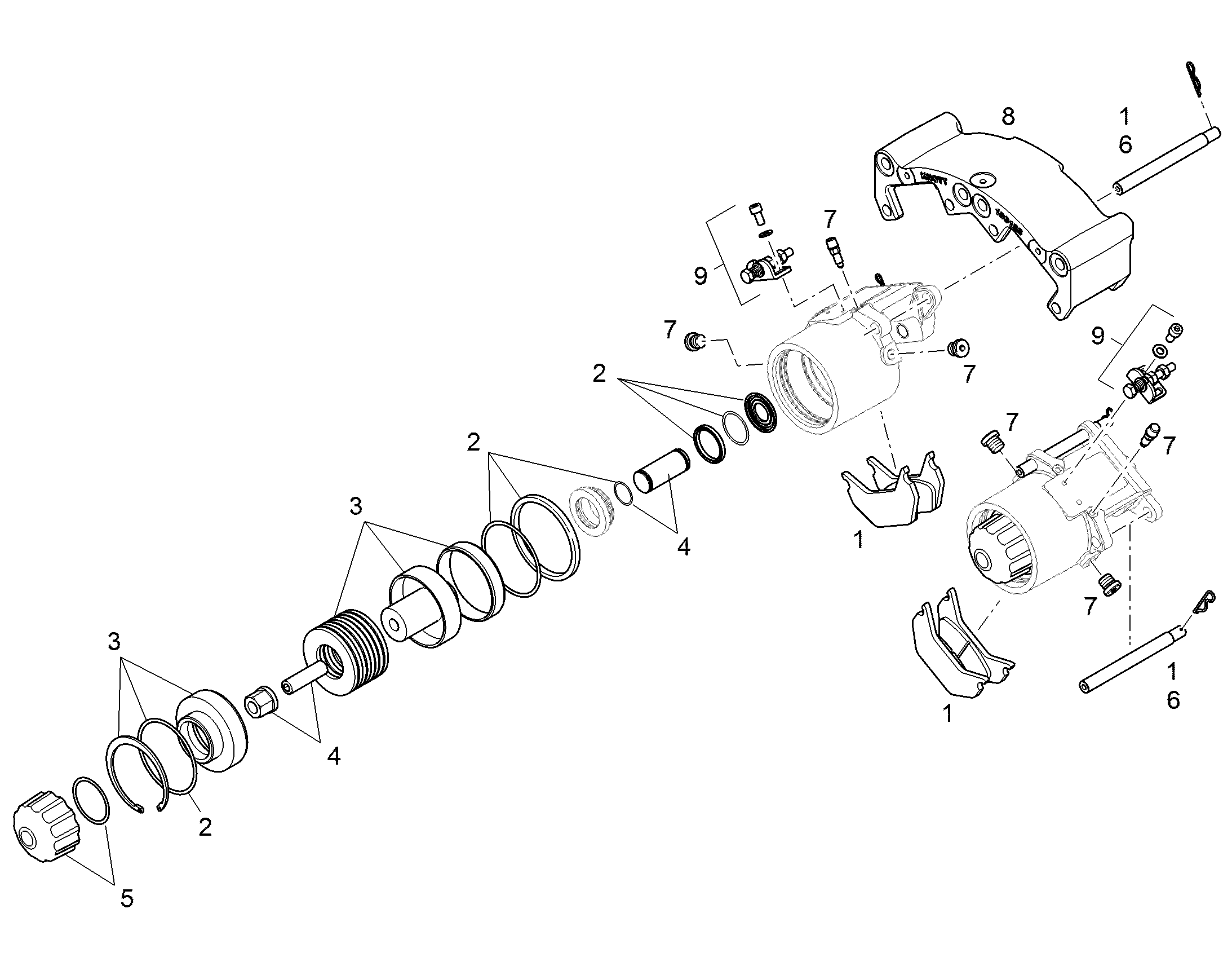 СУППОРТ ТОРМОЗНОГО МЕХАНИЗМА 11621281 LIEBHERR
