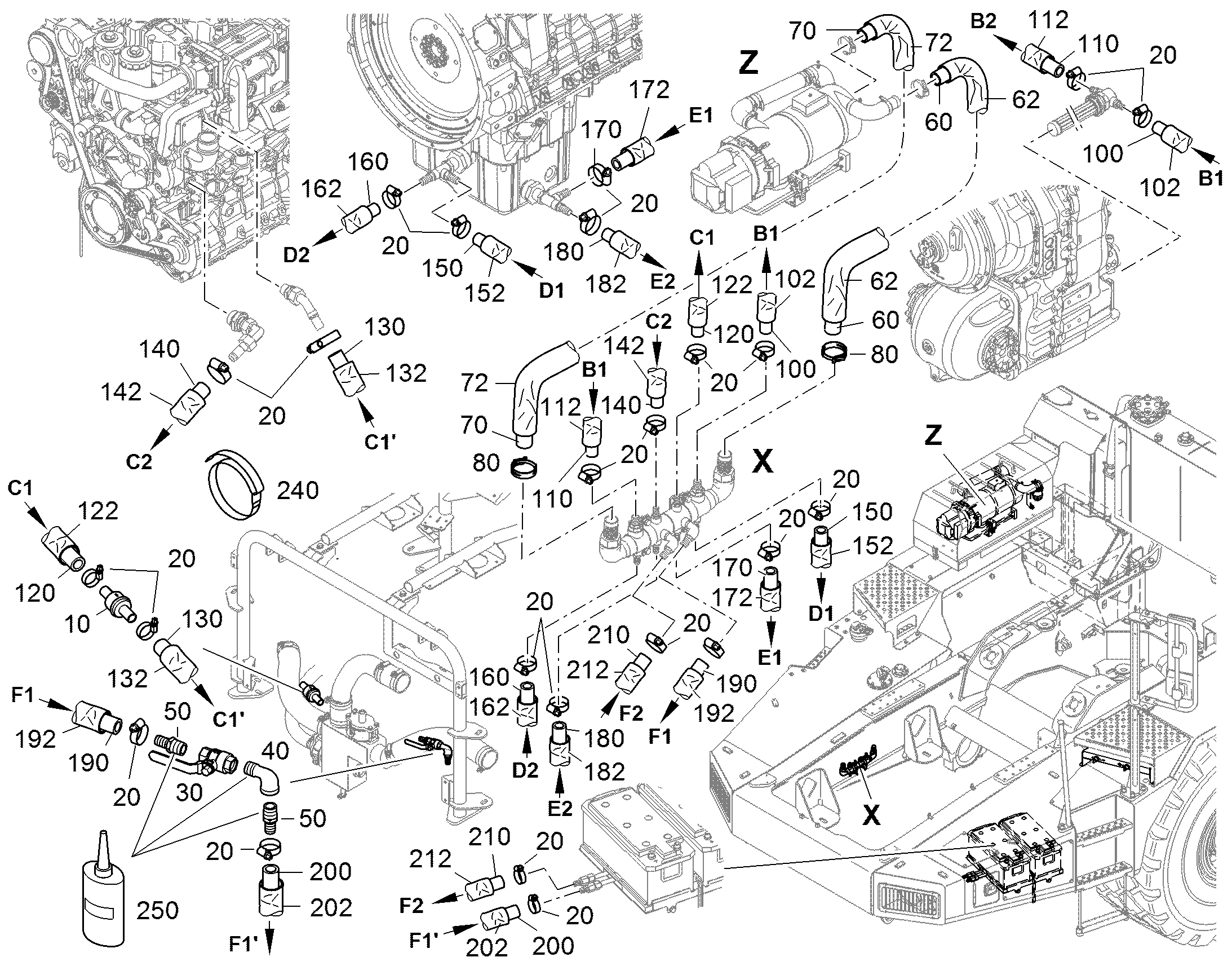СКОБА ДЛЯ КРЕПЛЕНИЯ ШЛАНГА 44 42,5-46,5X12 11067864 LIEBHERR
