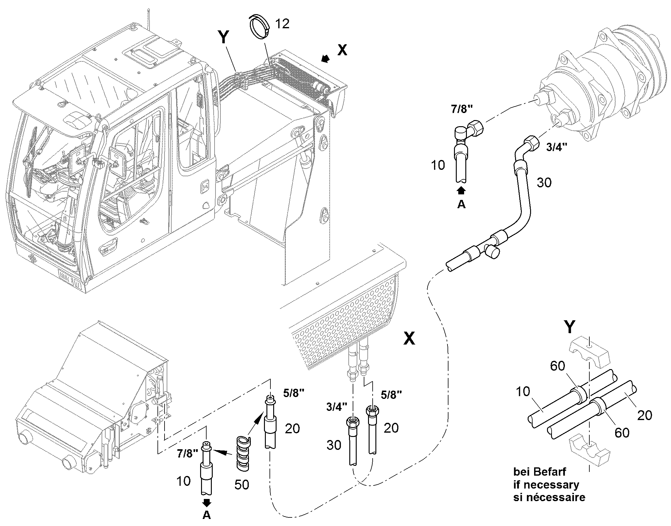 ШЛАНГ КОНДИЦИОНЕРА 10X4800 11213879 LIEBHERR