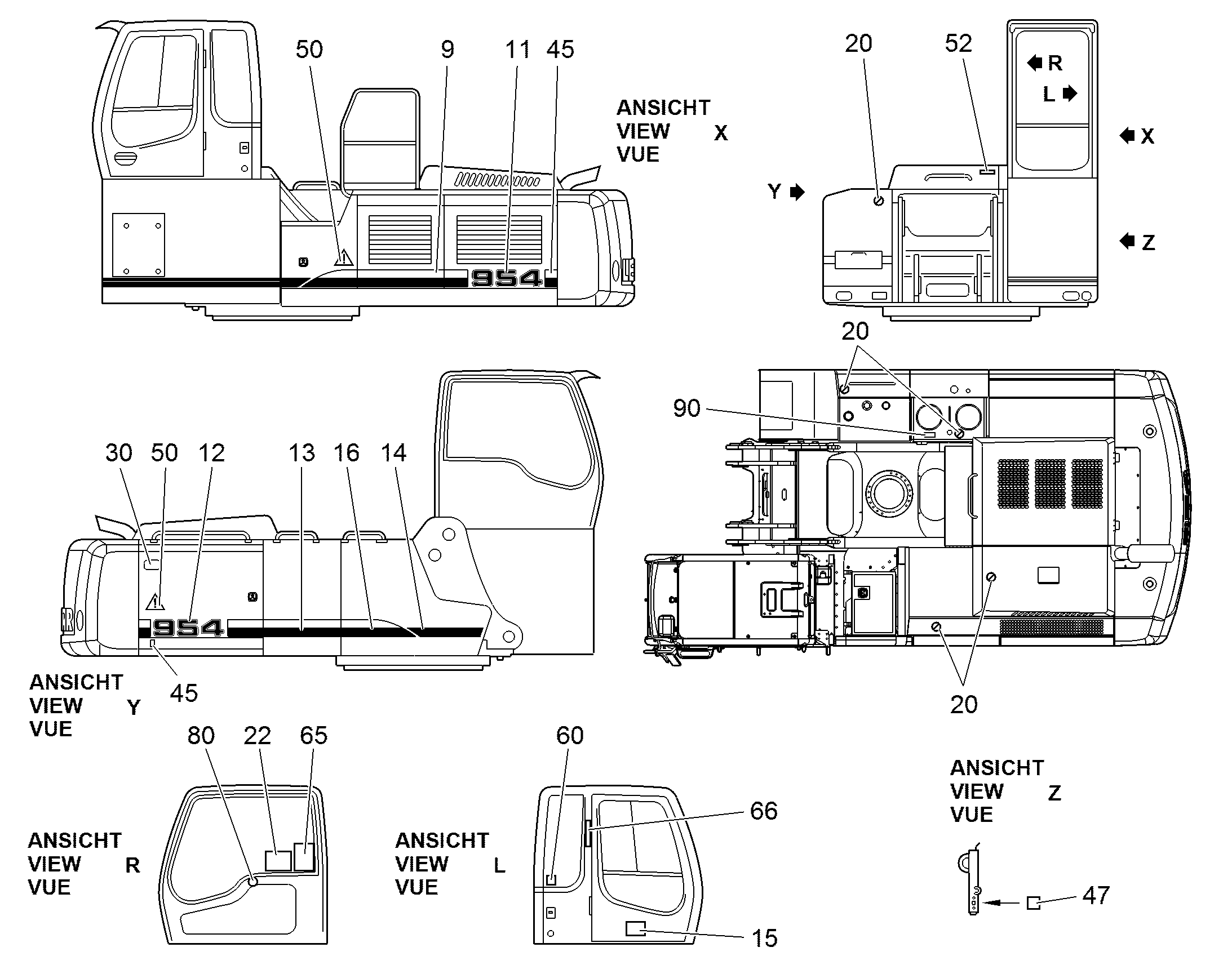 ПЛАН СМАЗКИ 94048600 LIEBHERR