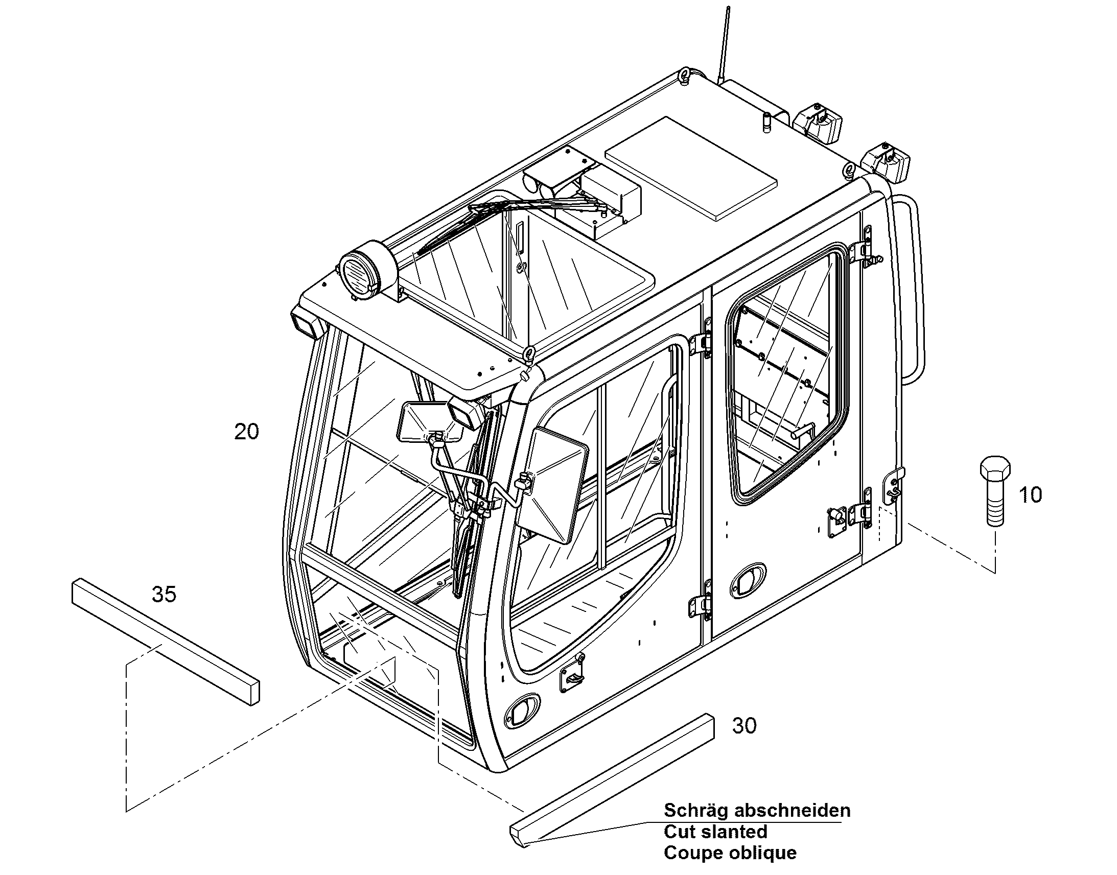 РЕЗИНА ГУБЧАТАЯ 20X15 10286766 LIEBHERR