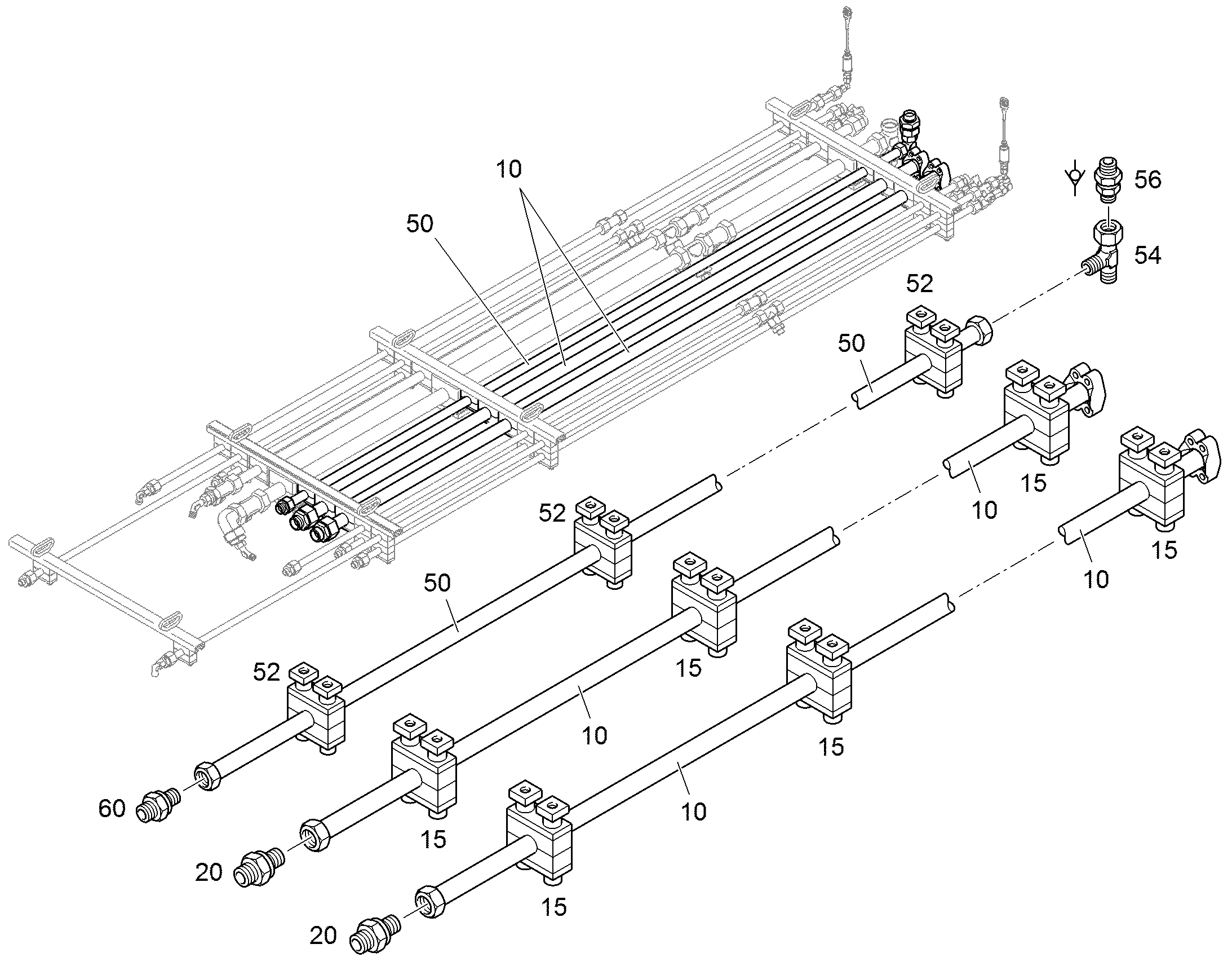 СКОБА ДЛЯ КРЕПЛЕНИЯ ТРУБЫ S 3 G 38 94046910 LIEBHERR
