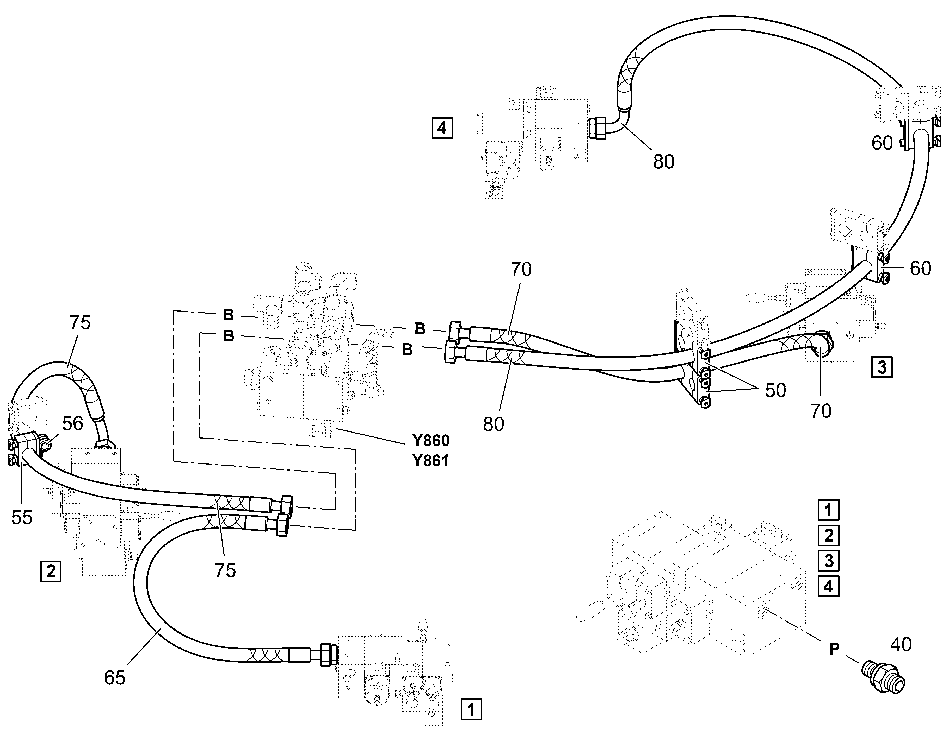 СКОБА ДЛЯ КРЕПЛЕНИЯ ШЛАНГА S 3 G 32 32 94052154 LIEBHERR