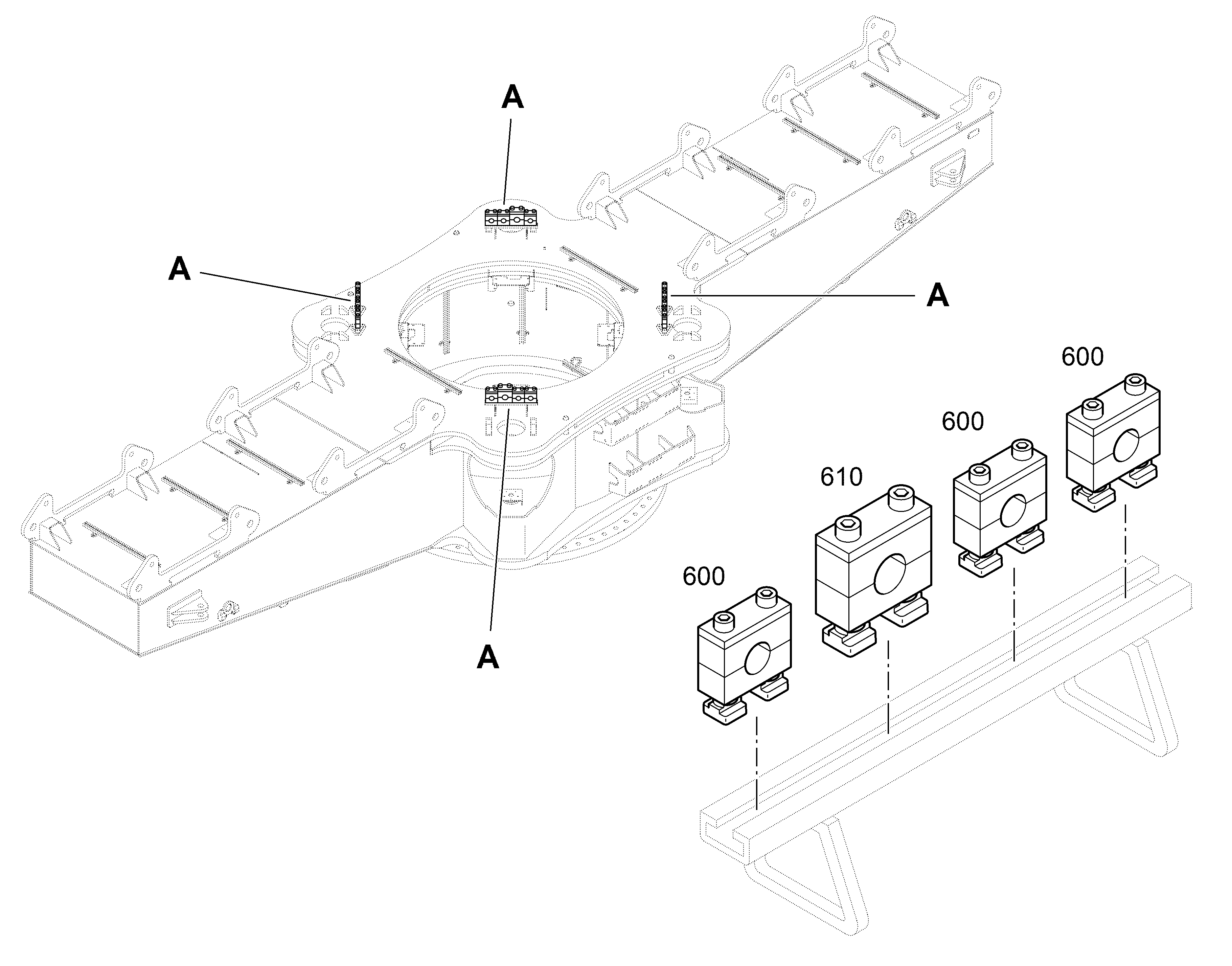 СКОБА ДЛЯ КРЕПЛЕНИЯ ШЛАНГА S 2 G 25 94047489 LIEBHERR
