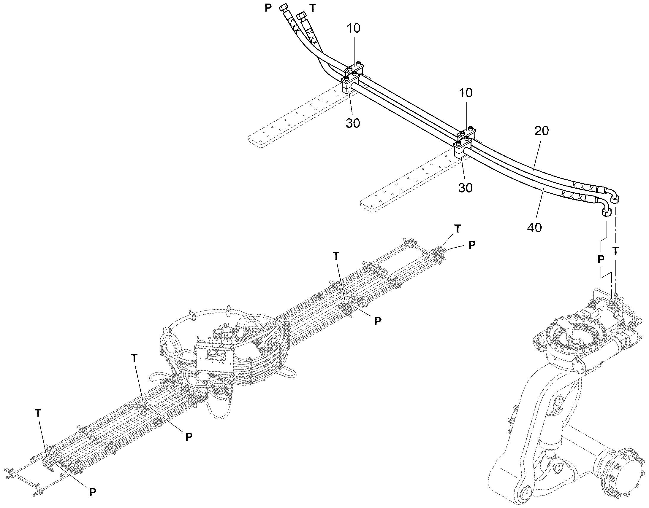 СКОБА ДЛЯ КРЕПЛЕНИЯ ШЛАНГА S 2 R 22 94047673 LIEBHERR