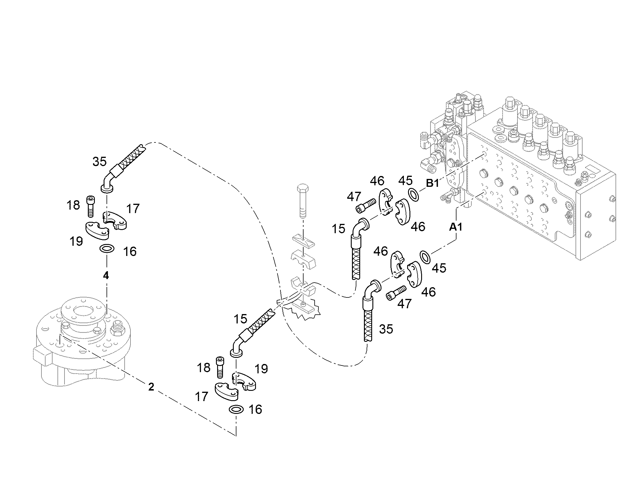 ШЛАНГ 16X1000 11080571 LIEBHERR