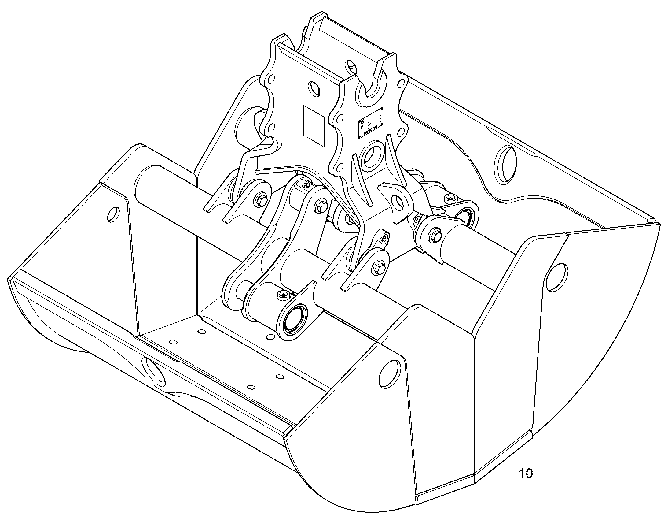 ЧАШИ ГРЕЙФЕРА БЫСТРОСМЕННЫЕ 1200mm 0,7m³ 94061596 LIEBHERR