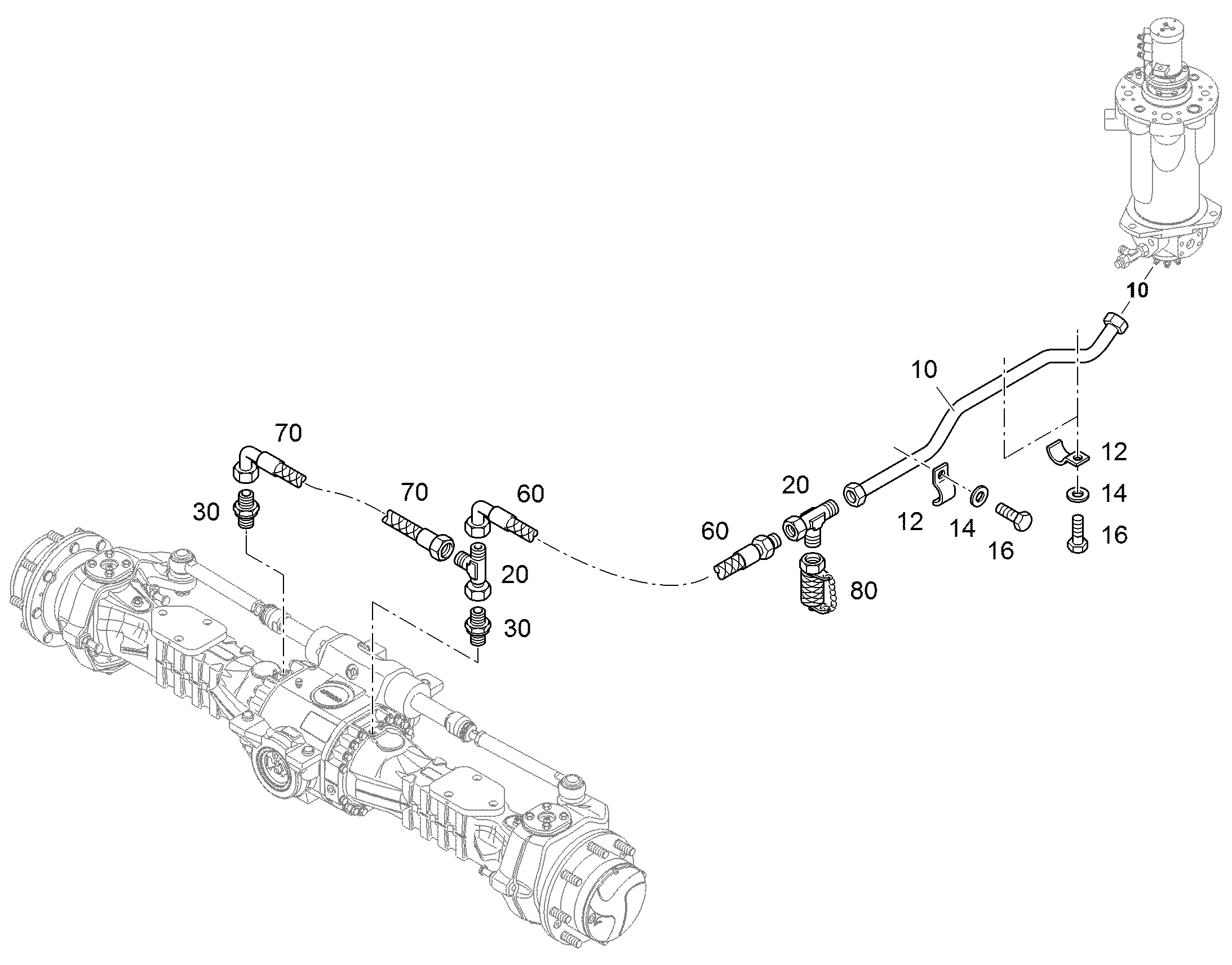 ШЛАНГ 8X360 10035757 LIEBHERR