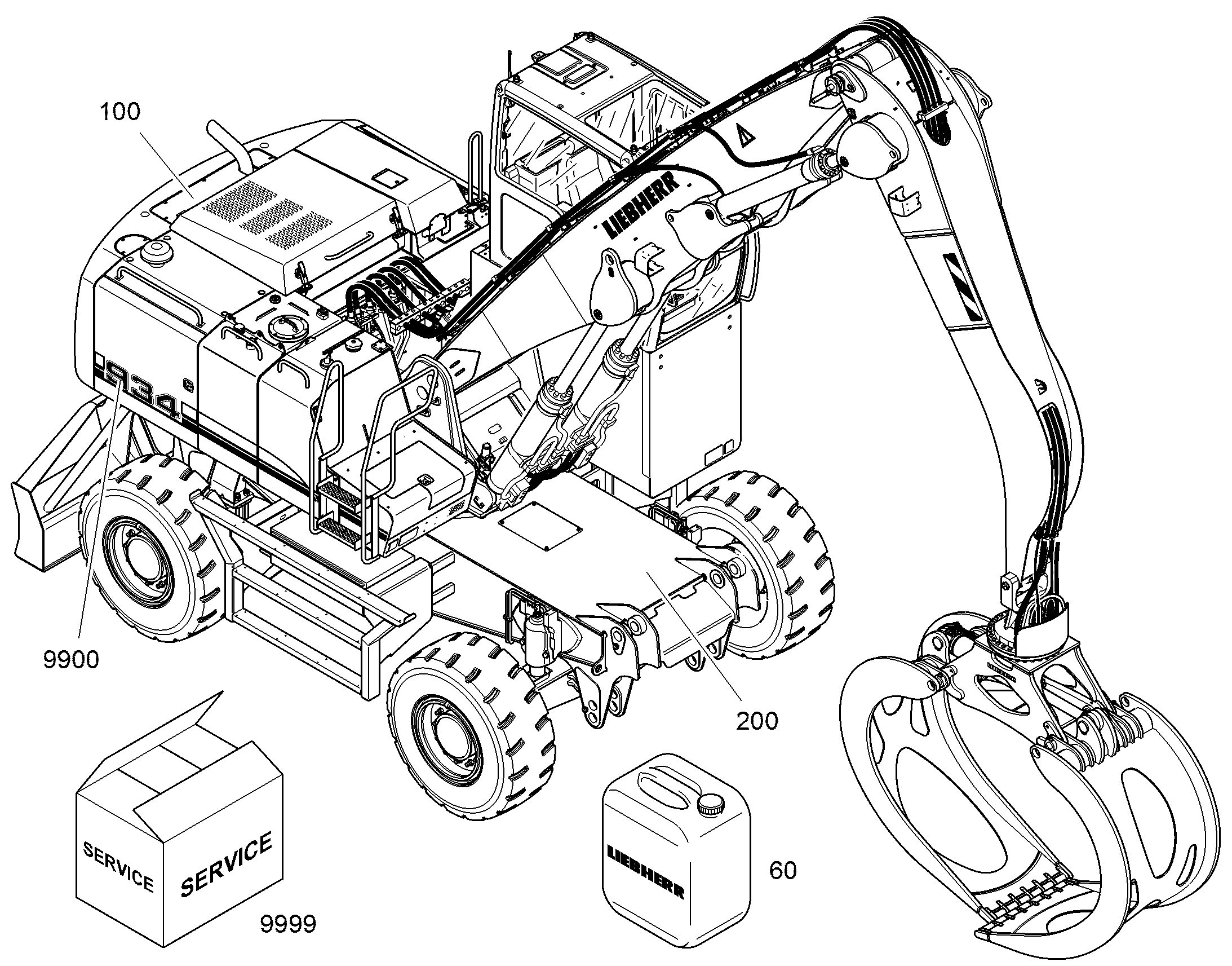 СМАЗ.МАТЕРИАЛЫ, ЗАВОД.ЗАЛИВКА 9624978 LIEBHERR