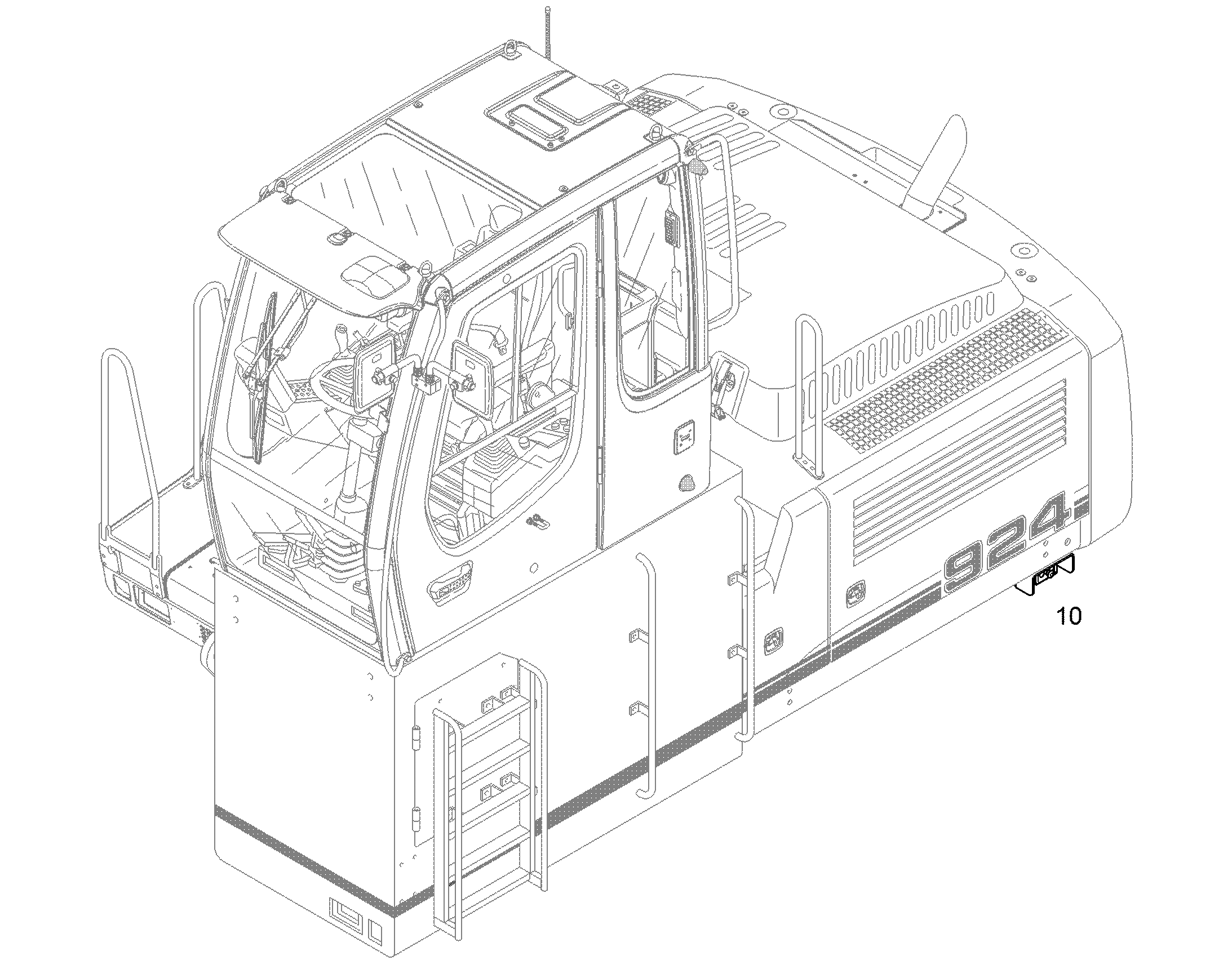 ОСТАНОВКА ДВИГАТ. НА БАЛЛАСТЕ 94041467 LIEBHERR