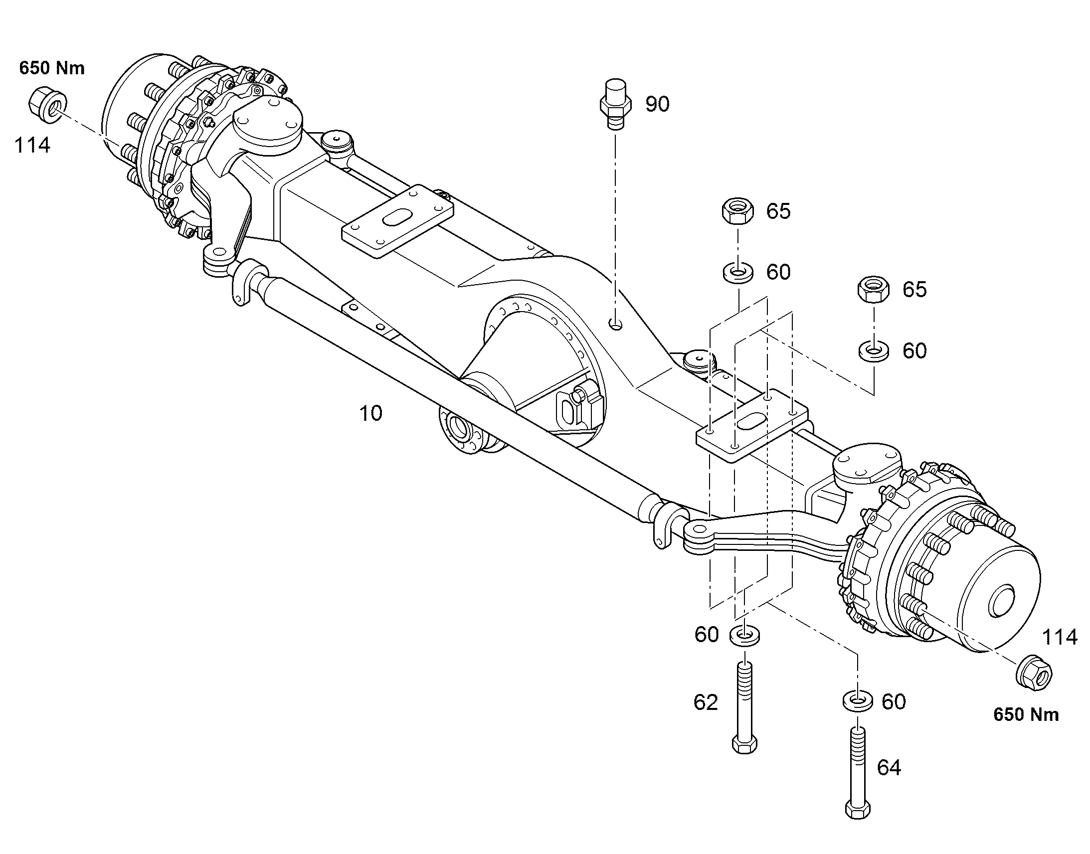 МОСТ УПРАВЛЯЕМЫЙ ВЕДУЩИЙ LT71PL478-NLB 11492837 LIEBHERR