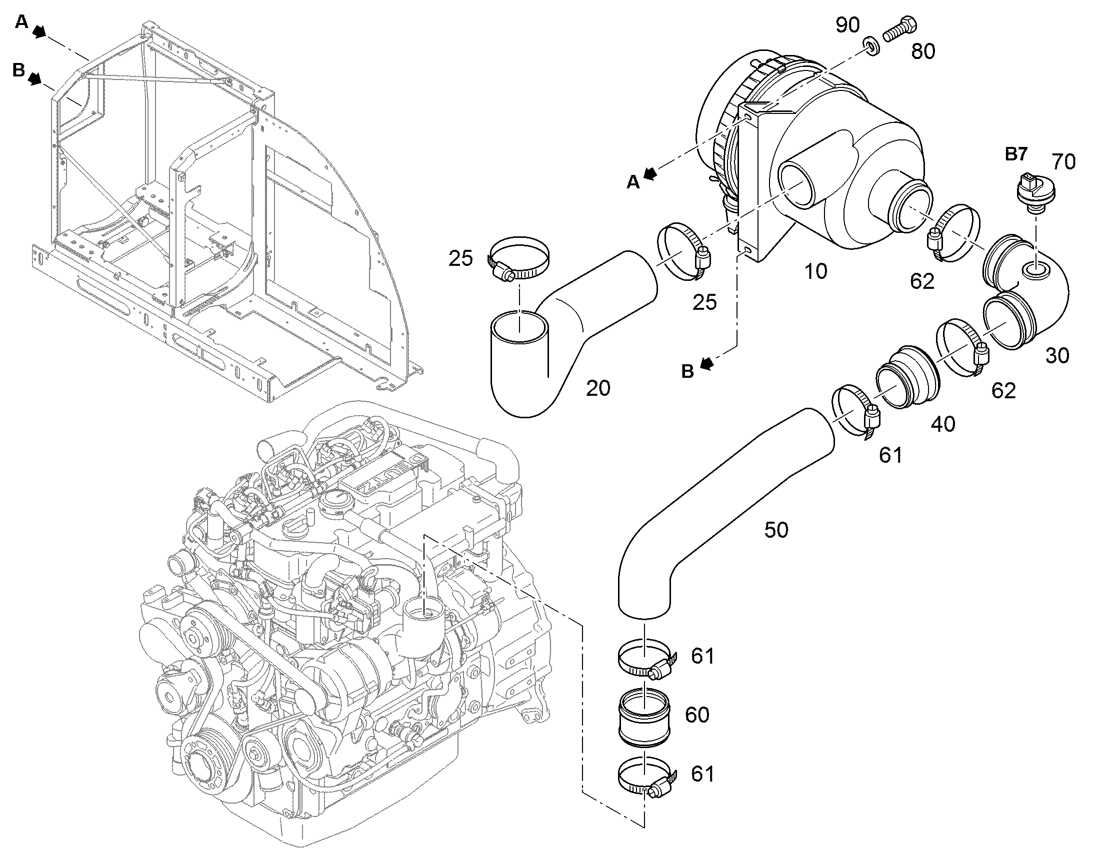 ПЕРЕХОДНАЯ ТРУБА 550774208 LIEBHERR