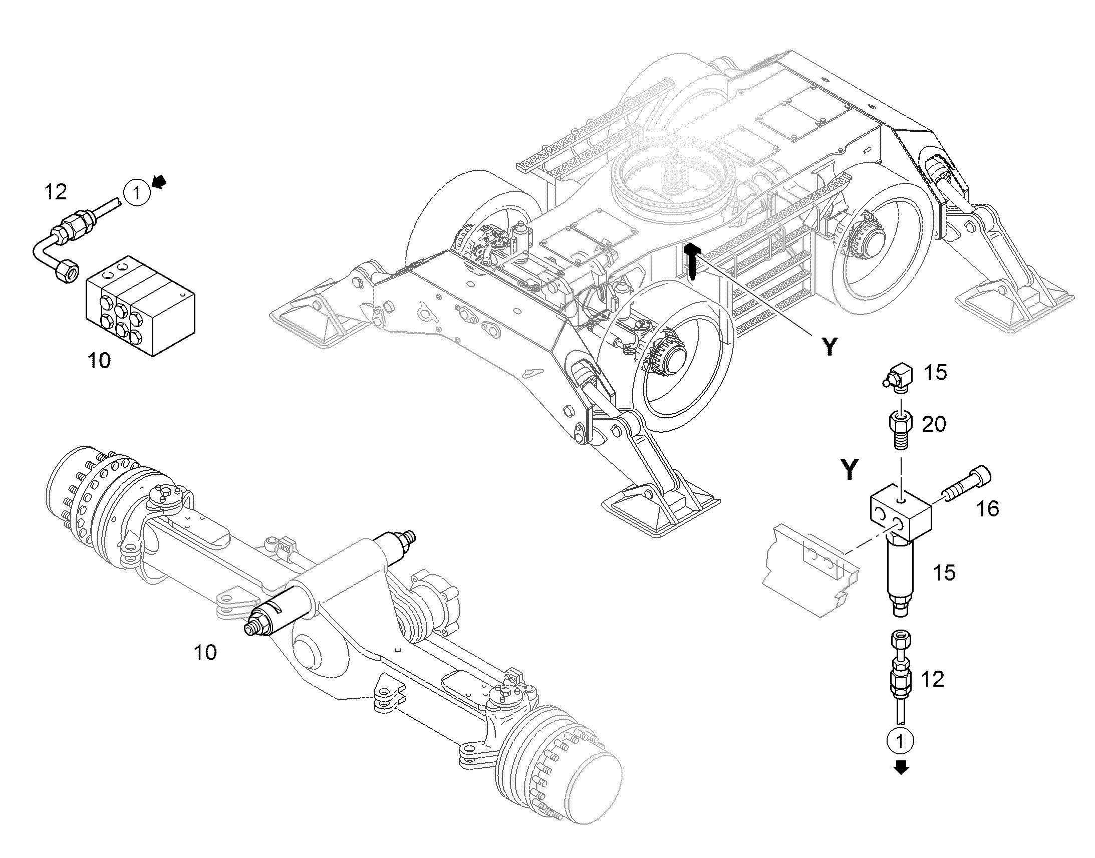 КОМПЛЕКТУЮЩИЕ  ДЕТАЛИ 9621606 LIEBHERR