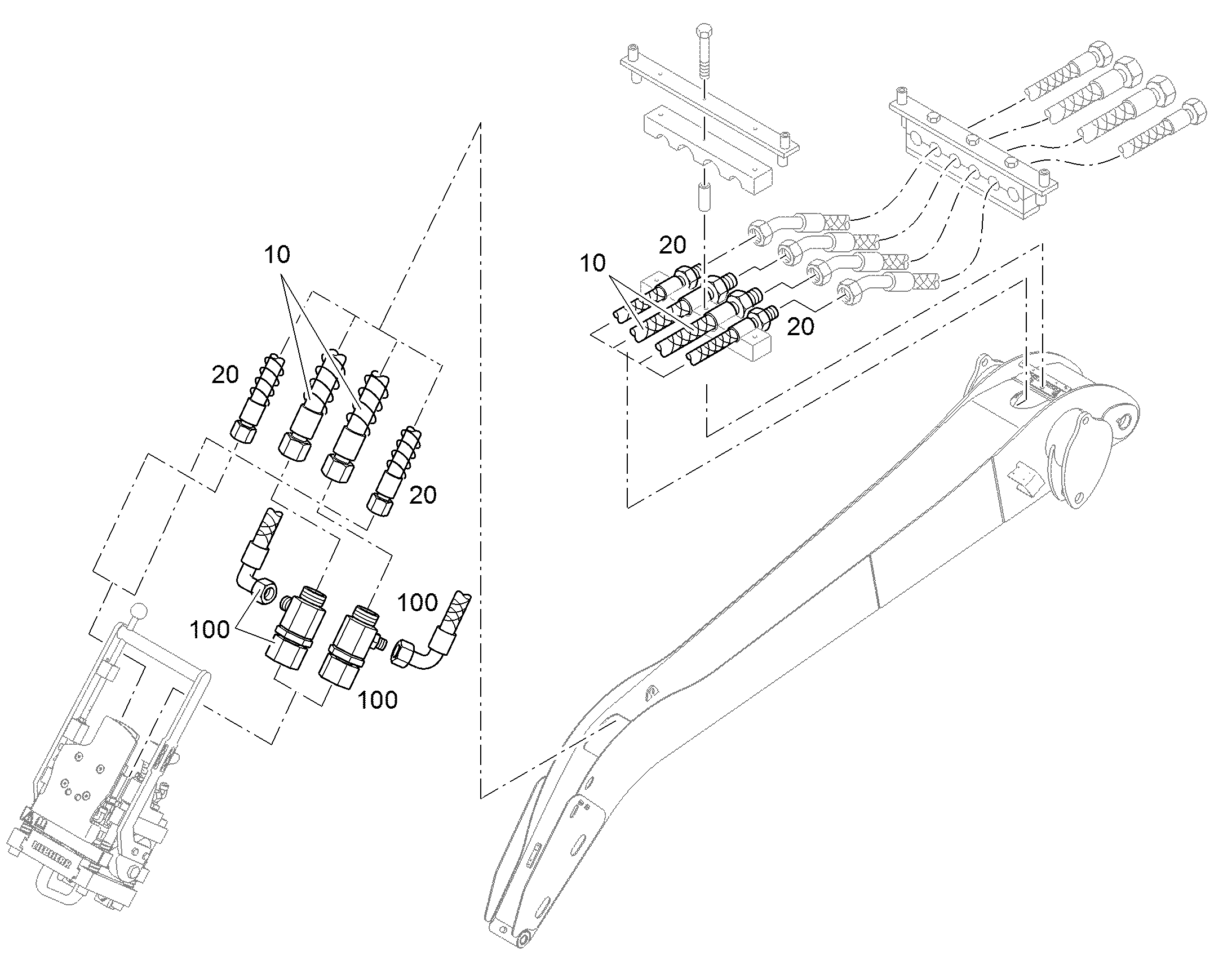 ШЛАНГ 25X3640 12203807 LIEBHERR