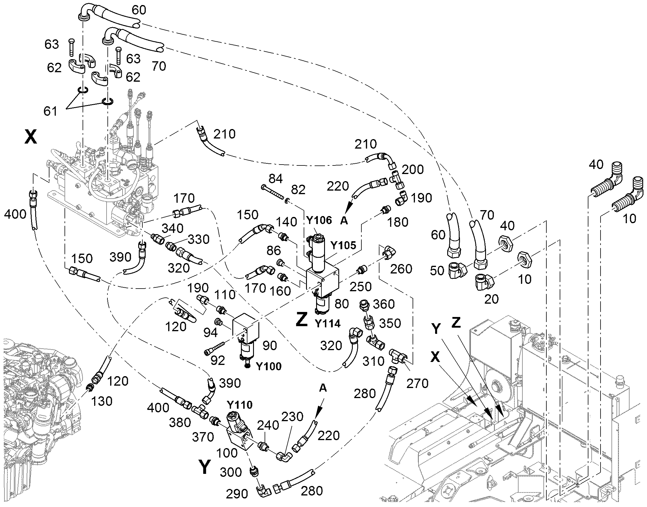 ШЛАНГ 25X1550 10219270 LIEBHERR
