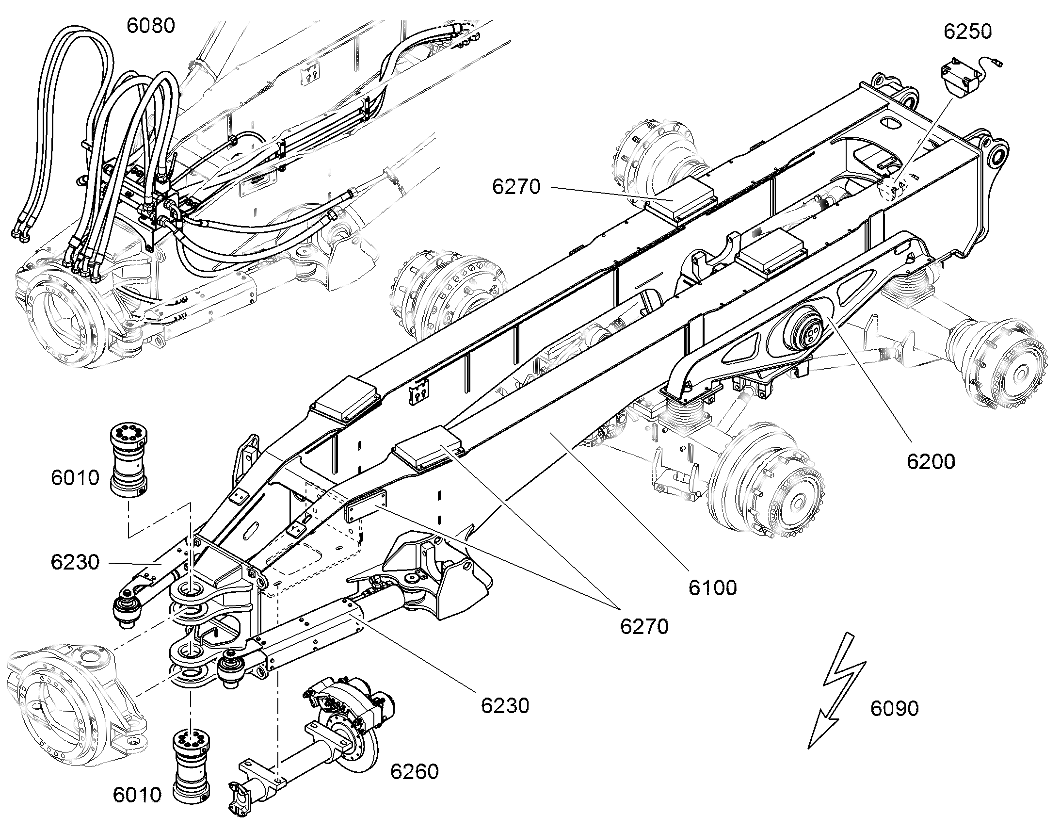 ЭЛЕКТРОУСТАНОВКА ПРИЦЕПА 94068644 LIEBHERR