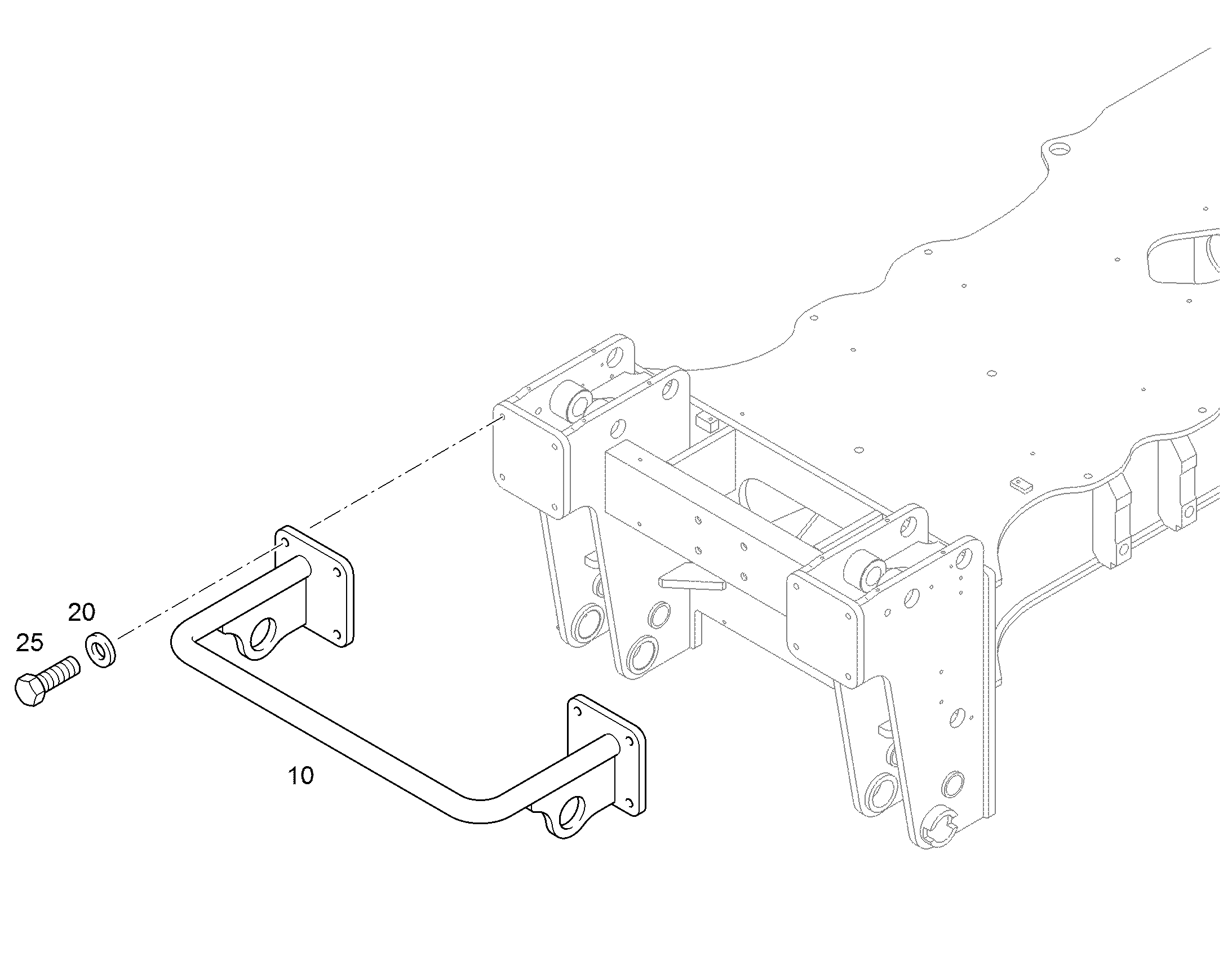 СКОБА ПОДВЕСКИ ГРЕЙФЕРА 9589595 LIEBHERR