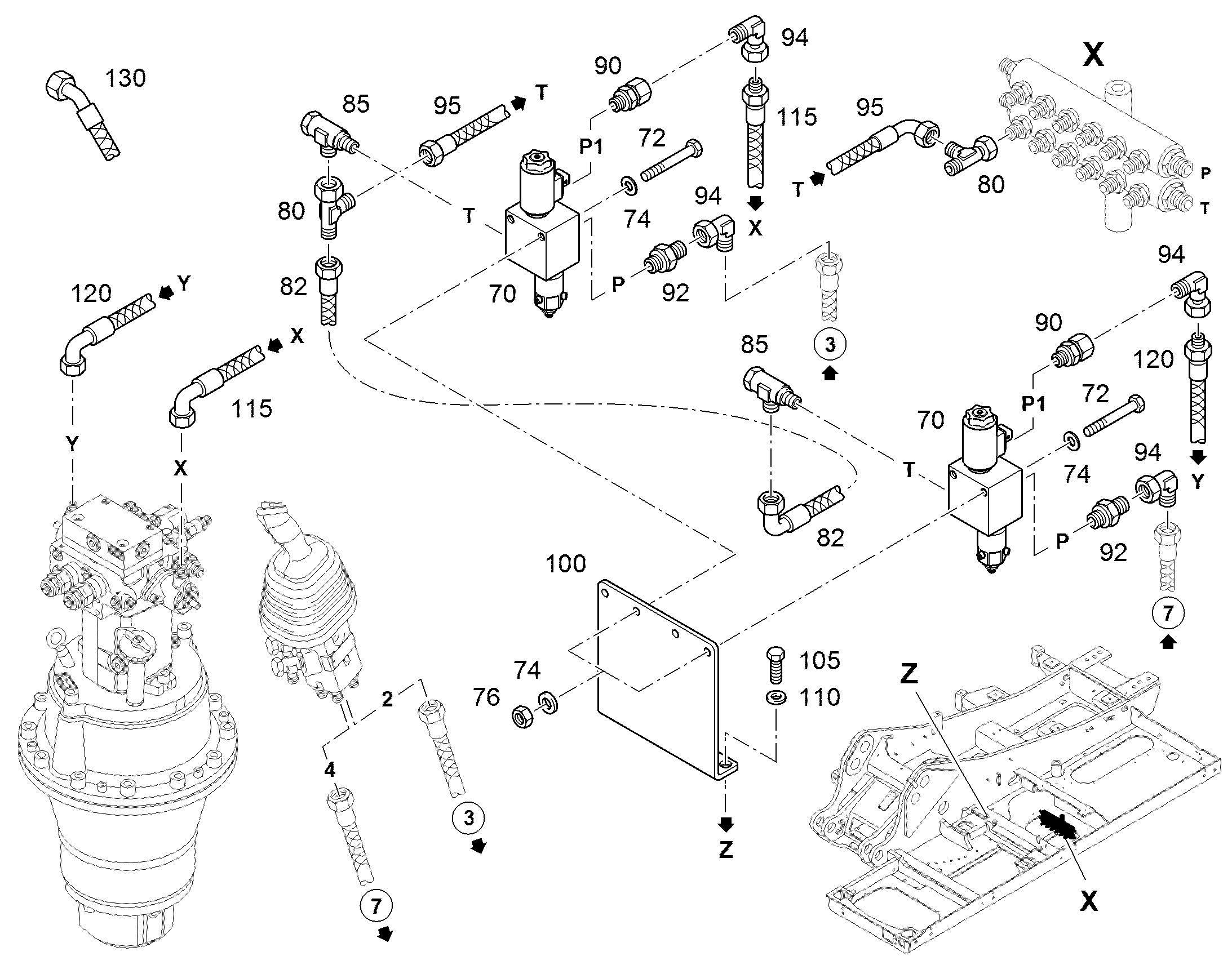 МОНТАЖНЫЕ ЧАСТИ ШАССИ 94060013 LIEBHERR
