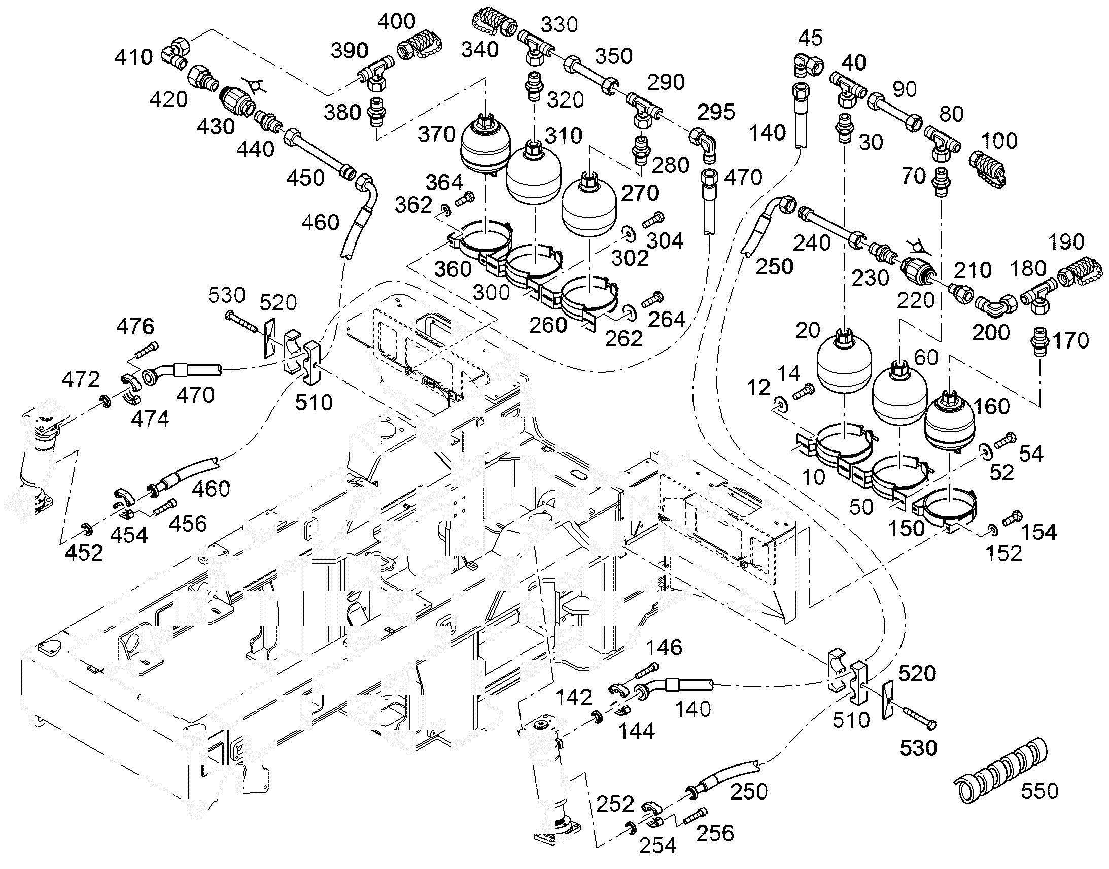 СКОБА ДЛЯ КРЕПЛЕНИЯ ШЛАНГА 155-163/160X25 ST 774283908 LIEBHERR