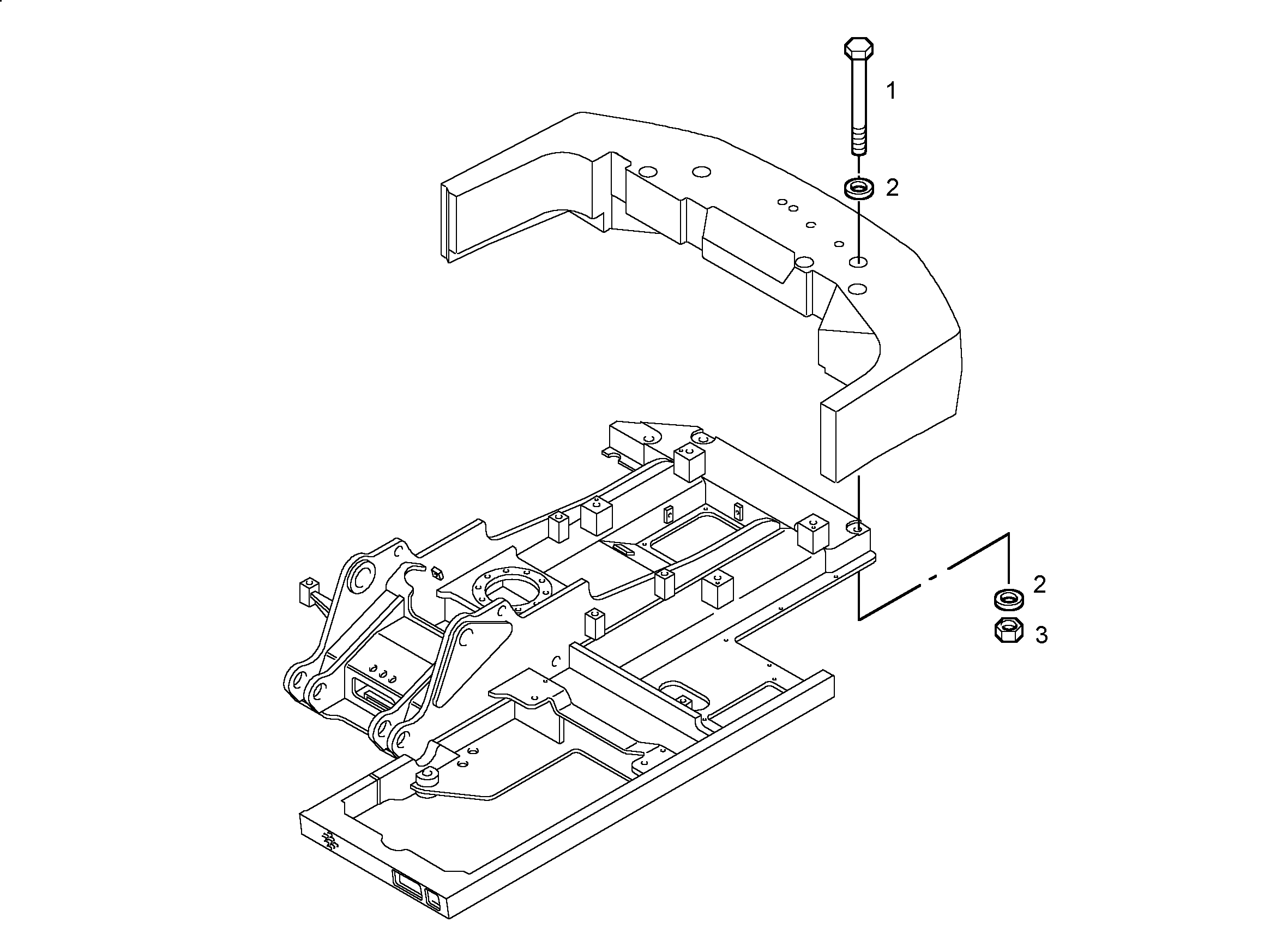 ШЕСТИГРАННАЯ ГАЙКА M30 10814805 LIEBHERR