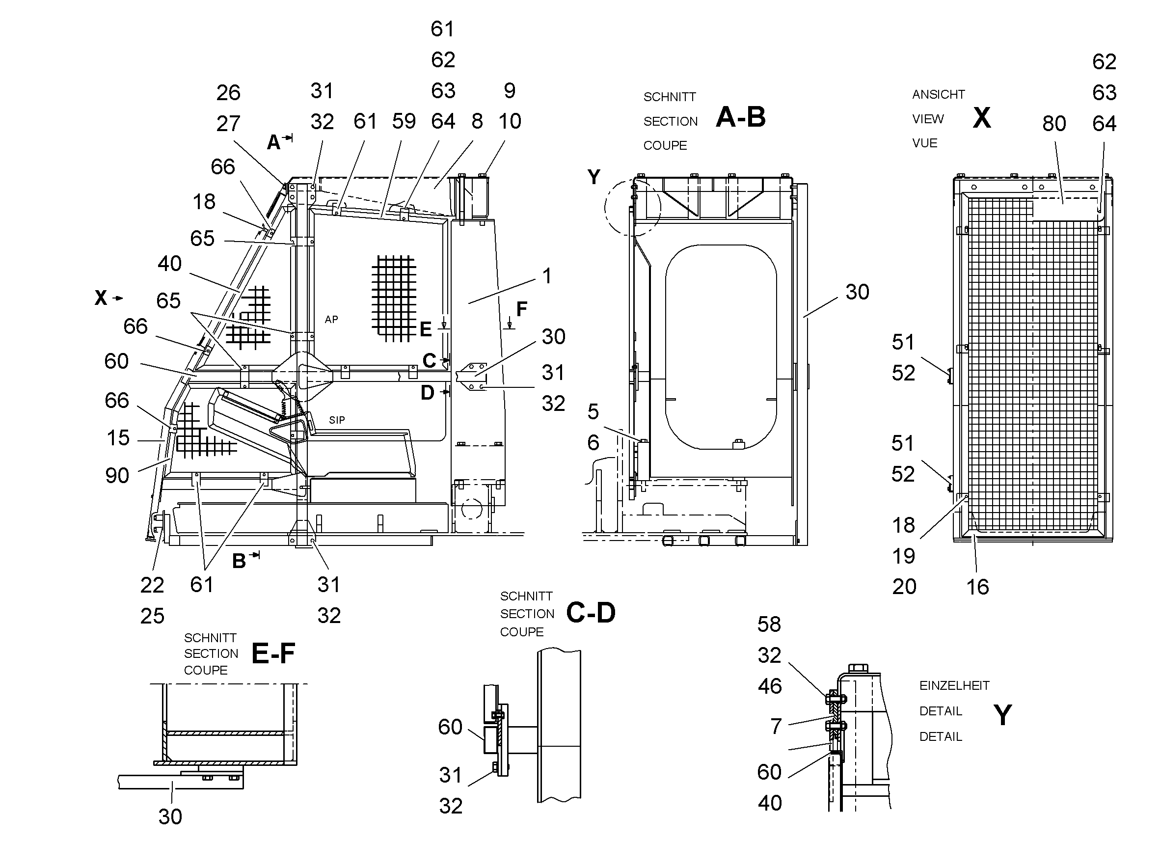 КРЫША ЗАЩИТНАЯ 9309754 LIEBHERR