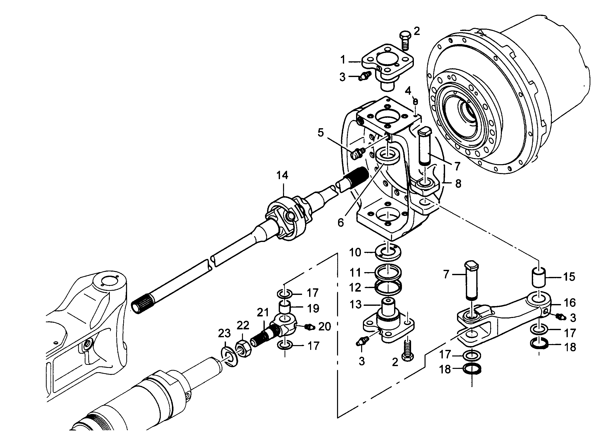 ШТАНГА ТОЛКАЮЩАЯ 7023205 LIEBHERR